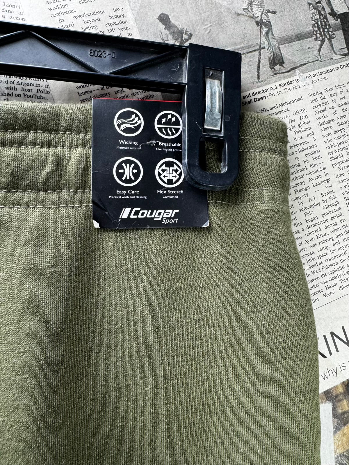 Cougar Sport® Waist: 32" to 34" | Olive | Inner Fleece Cargo Trousers | Poly | M33 - 8454