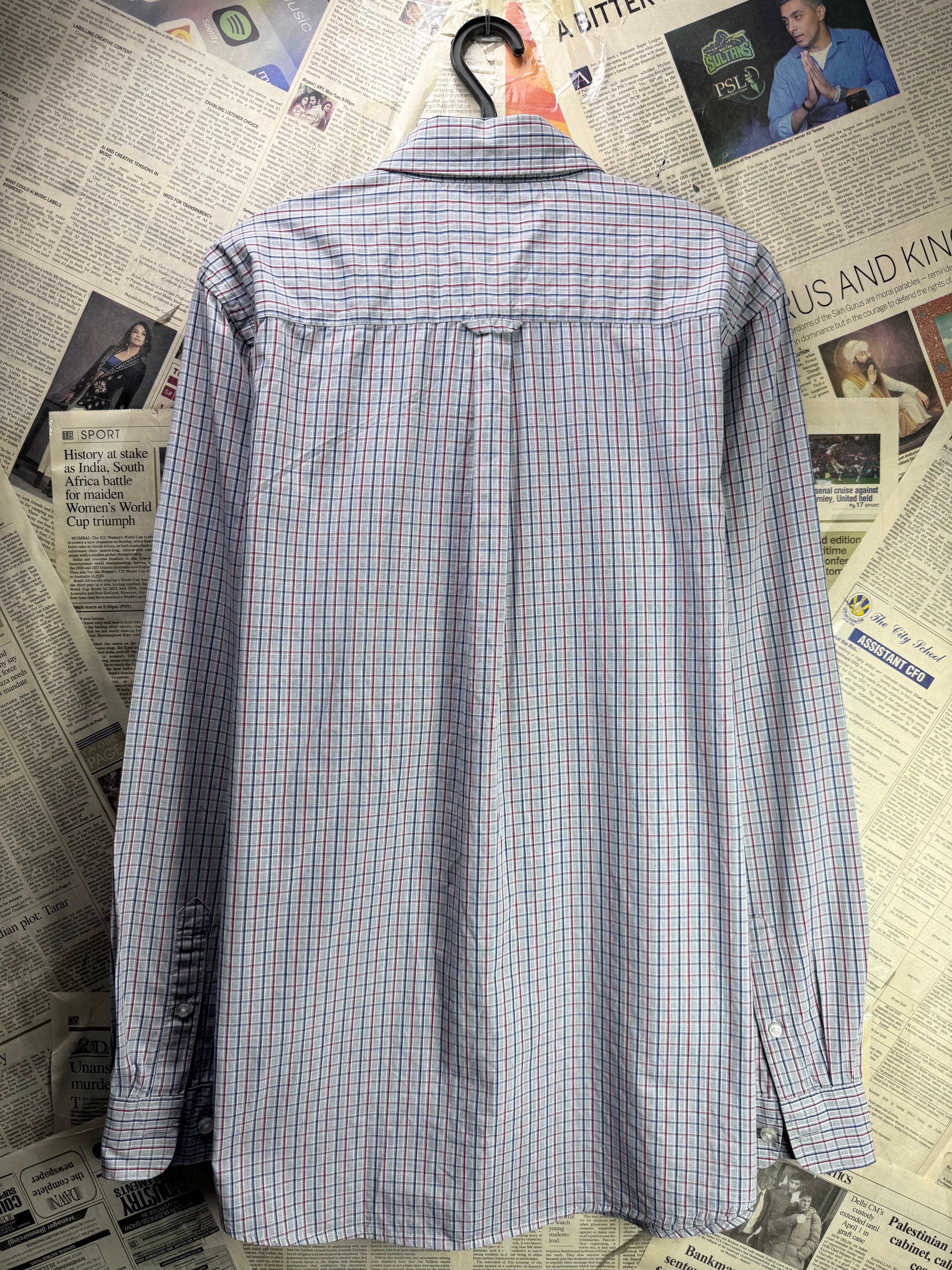 Maine® Medium | Chest: 21.5" | Check | Shirt | Cotton - Poly | 4366 - Genuine Maal