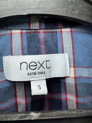 Next® Small | Chest: 20" | Plaid | Shirt | Cotton - Elastane | 4378 - Genuine Maal