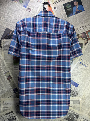 Next® Small | Chest: 20" | Plaid | Shirt | Cotton - Elastane | 4378 - Genuine Maal