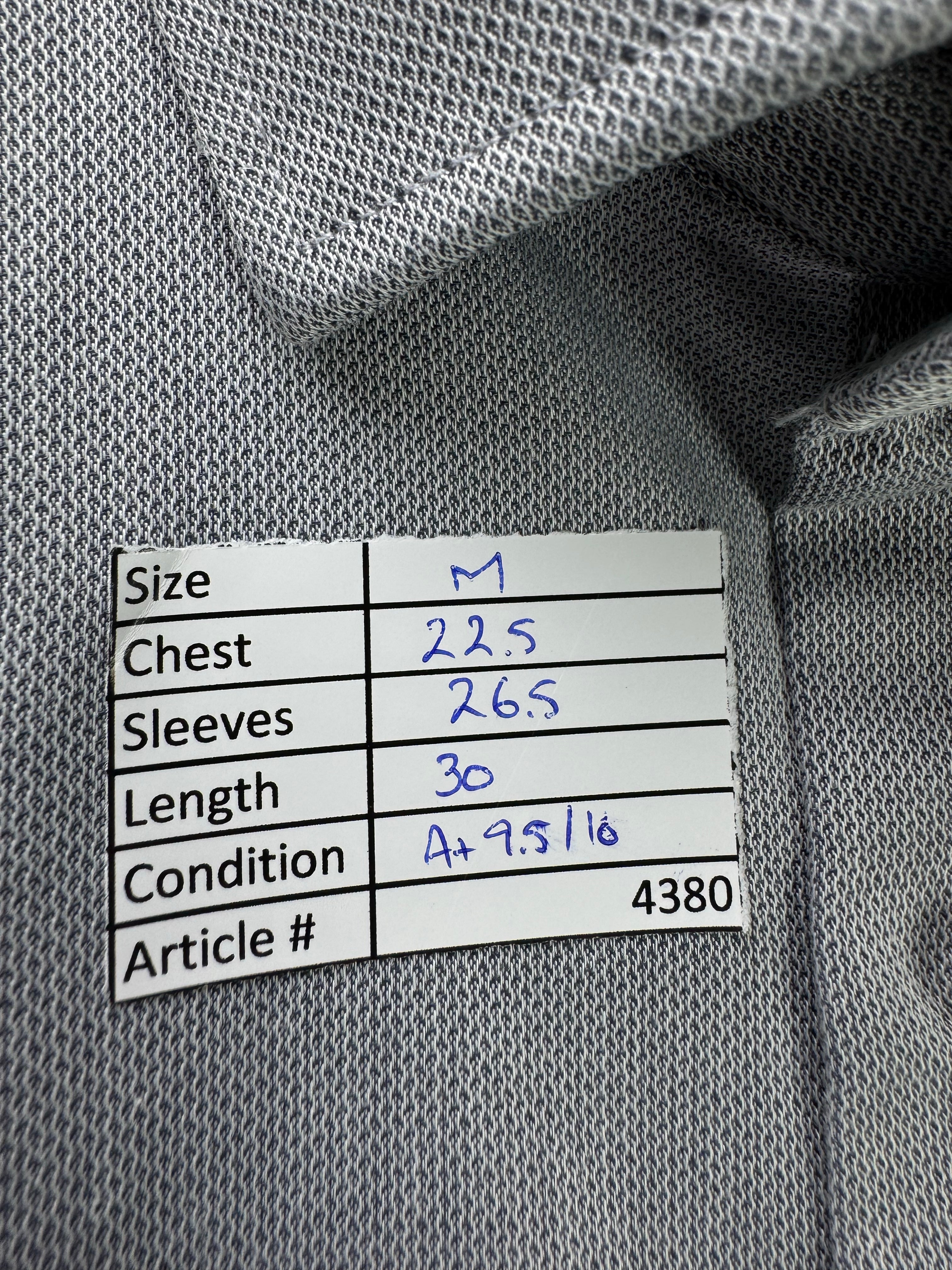 Next® Medium | Chest: 22.5" | Silver | Collar 16" Shirt | Poly - Cotton | 4380 - Genuine Maal