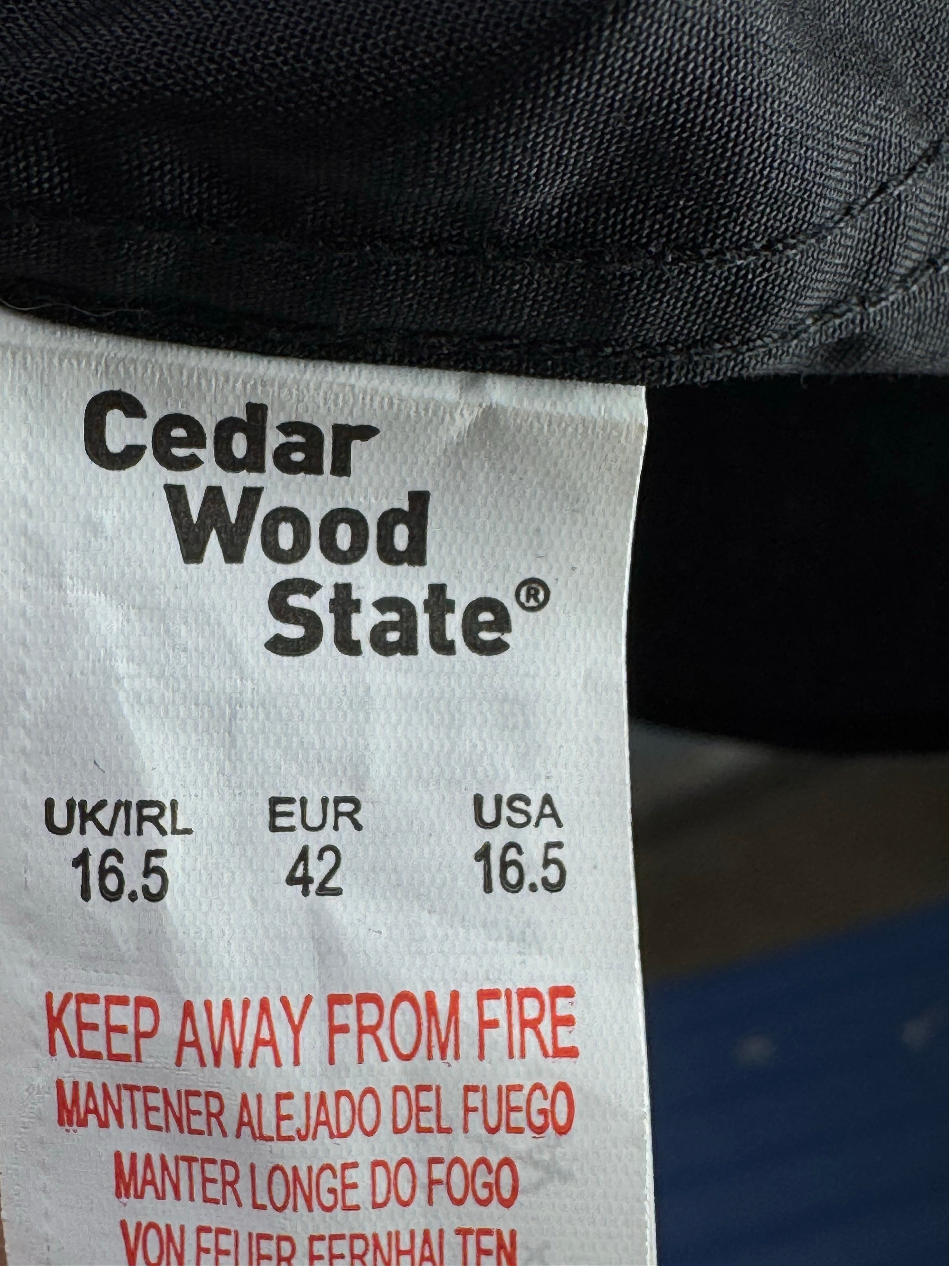 Cedarwood® Large | Chest 23.5” | Black | Collar 16.5" | Shirt | Poly - Cotton | 4375 - Genuine Maal