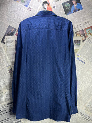 F&F® XL | Chest: 25.5" | Blue with Polka Dots | Shirt | Cotton | 4377 - Genuine Maal