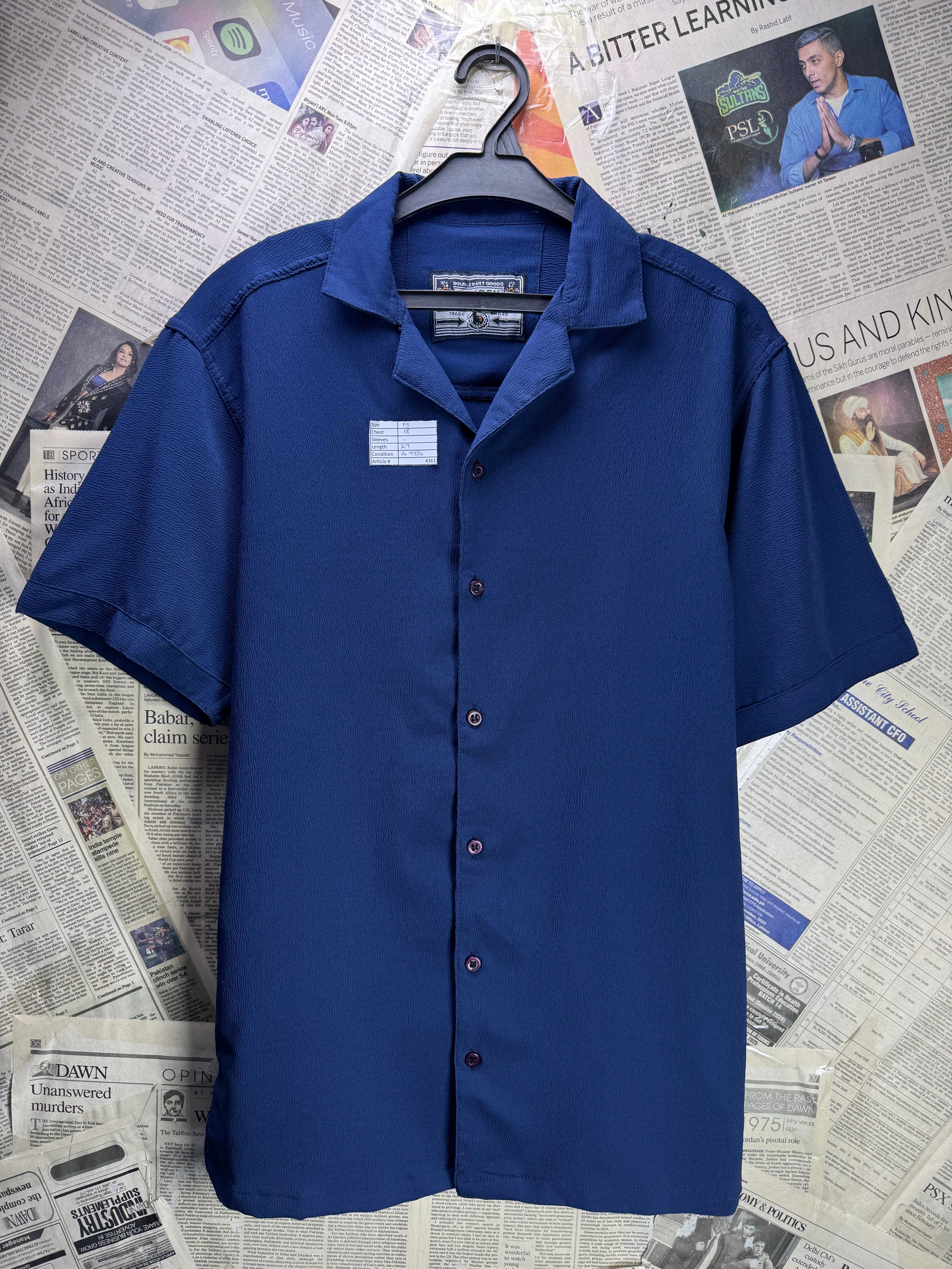 Oxygen® XS | Chest: 18" | Blue | Hawaii Shirt | 4361 - Genuine Maal
