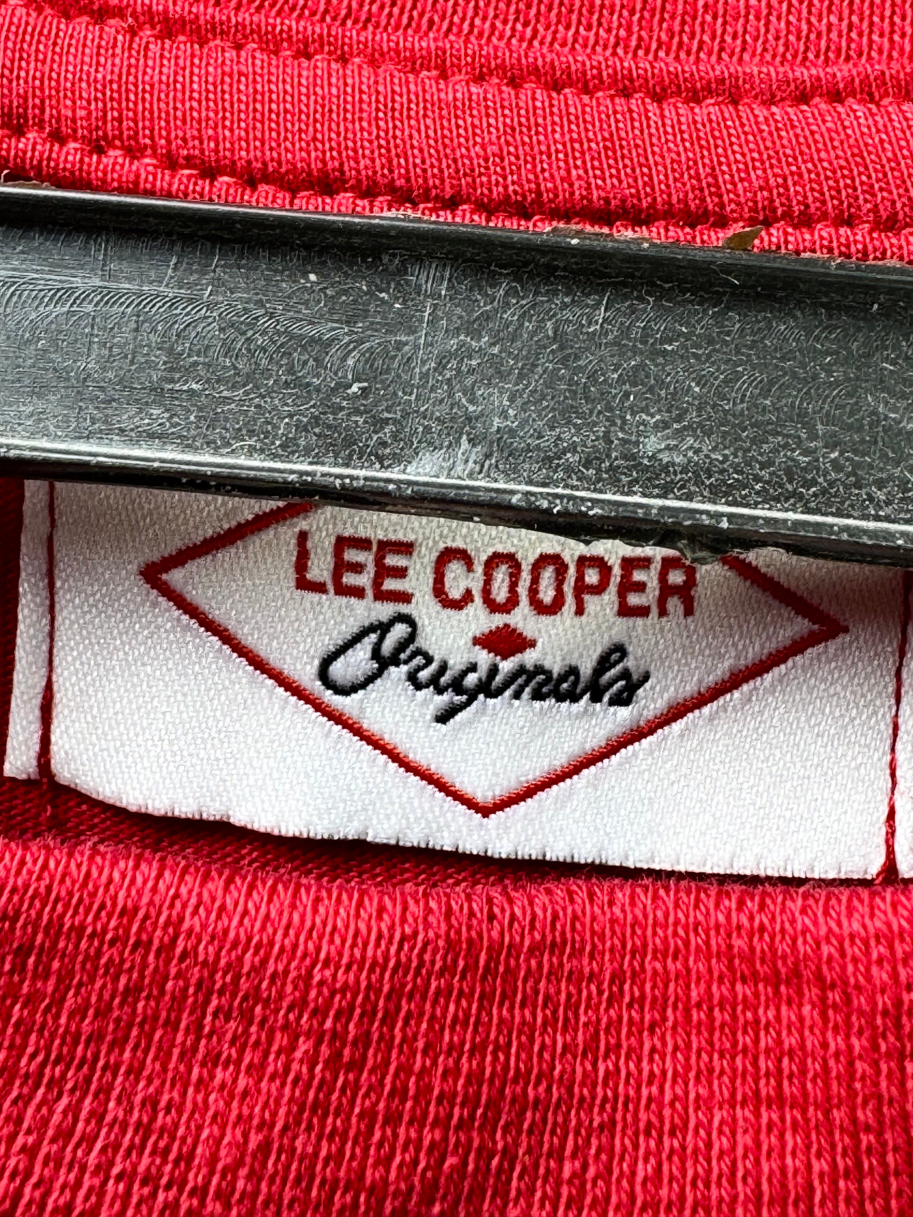 Lee Cooper® Small | Chest: 20.5" | T-Shirt | Red | Cotton | 3560 - Genuine Maal