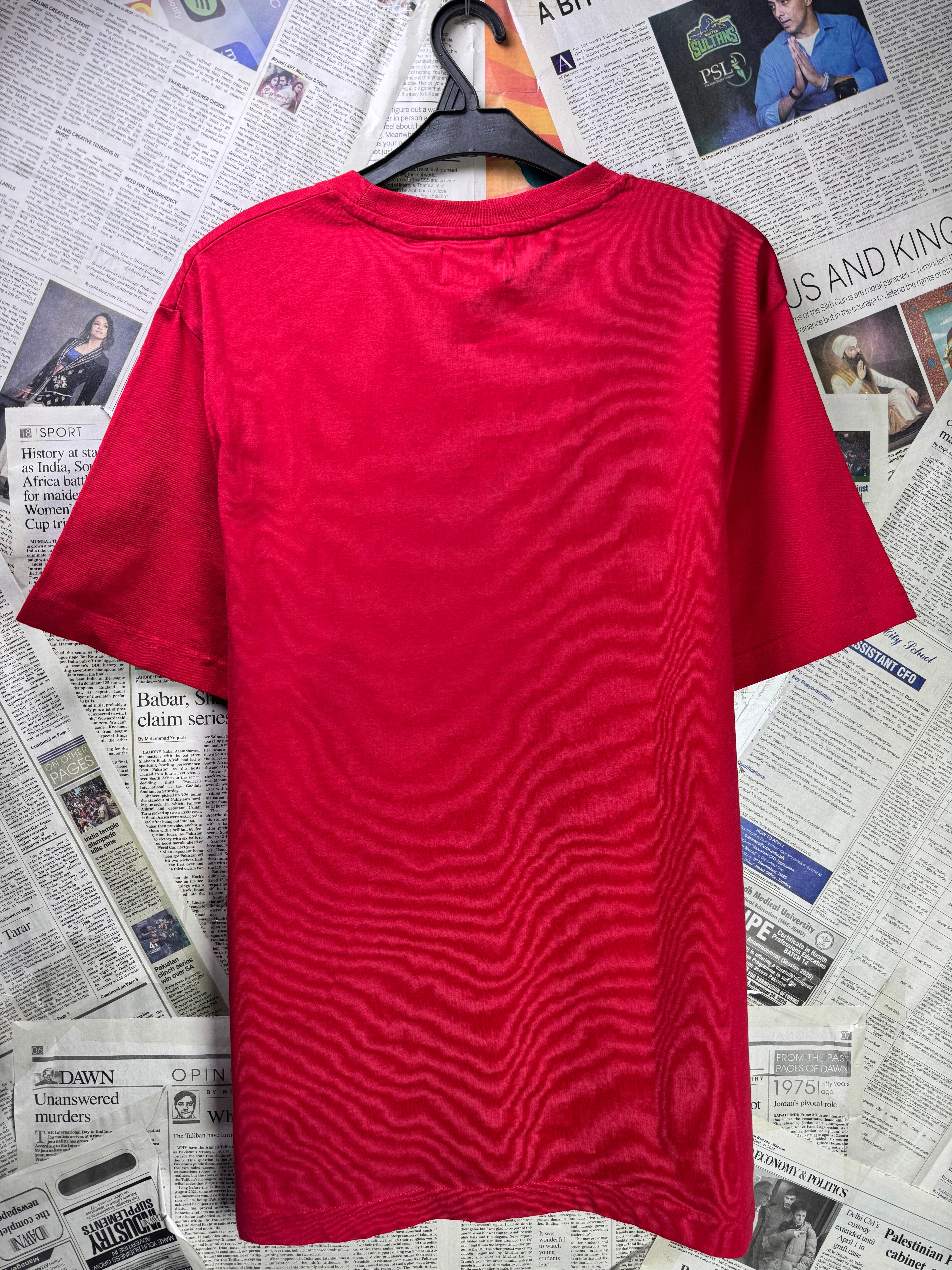 Lee Cooper® Small | Chest: 20.5" | T-Shirt | Red | Cotton | 3560 - Genuine Maal