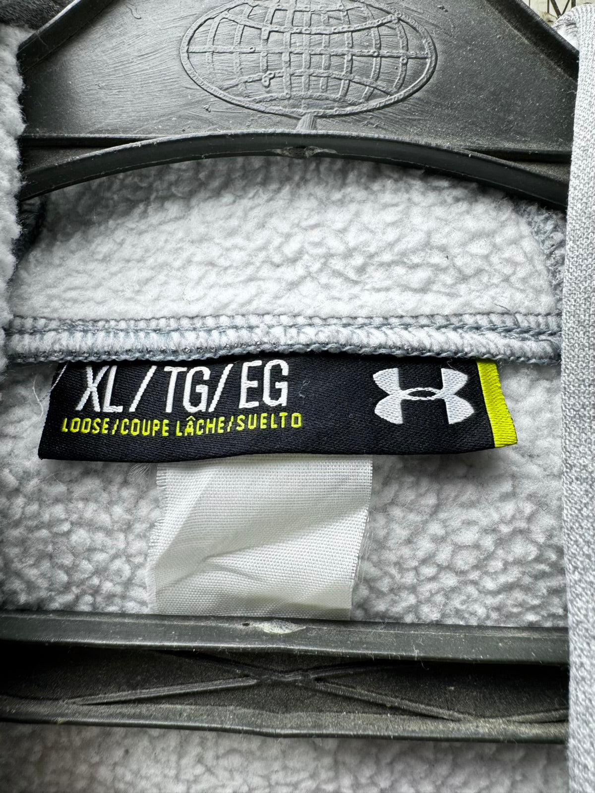 Under Armo*r® XXL | Chest: 26.5" | Grey | Inner Fleece Sports Hoodie Pullover | M46 - 8048