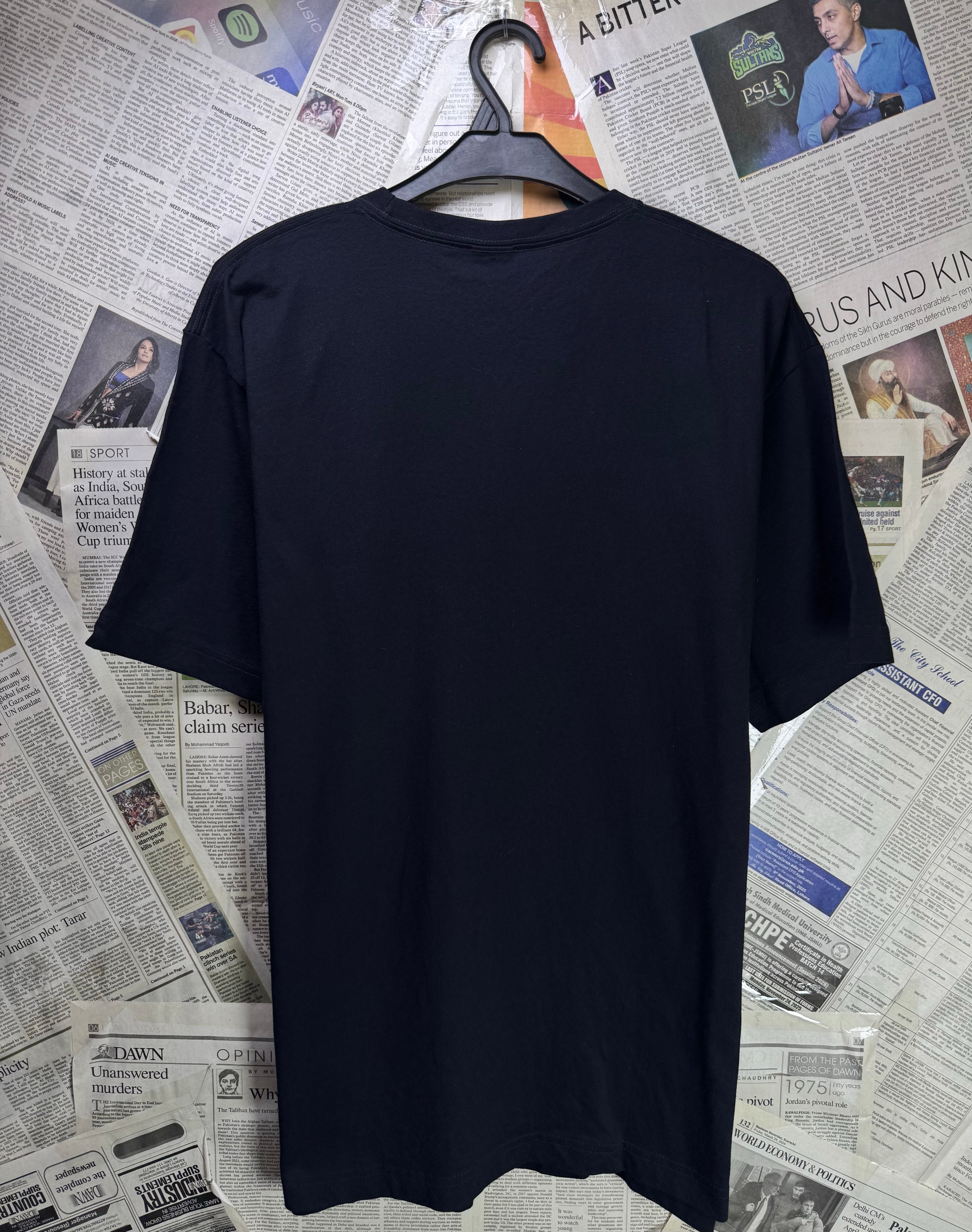 TPT® Medium | Chest: 22.5" | Black | T-Shirt | Cotton | 3400 - Genuine Maal