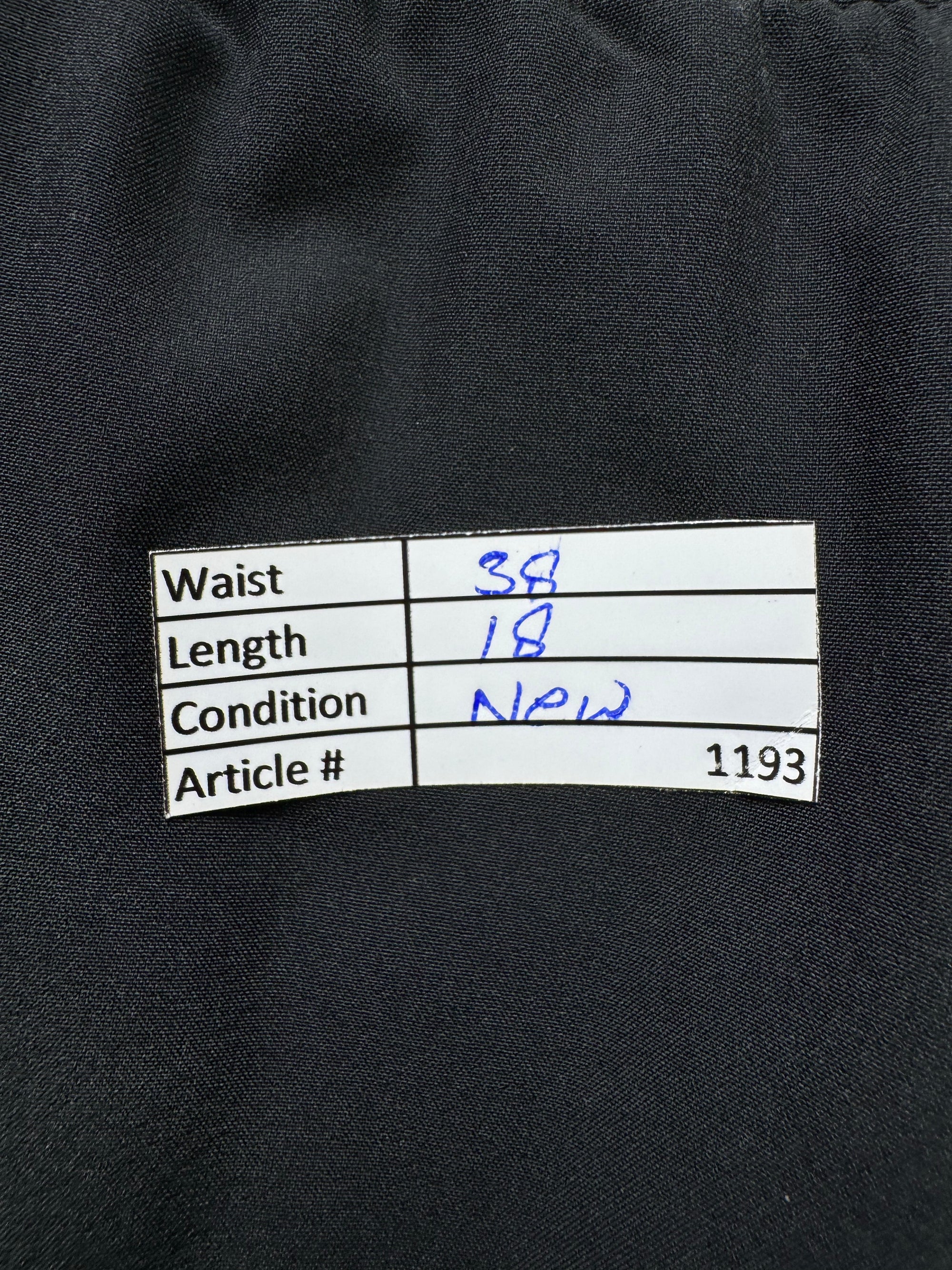 INOC® Waist: 38" | Black | Gym Shorts | Poly - Elastane | 1193 - Genuine Maal