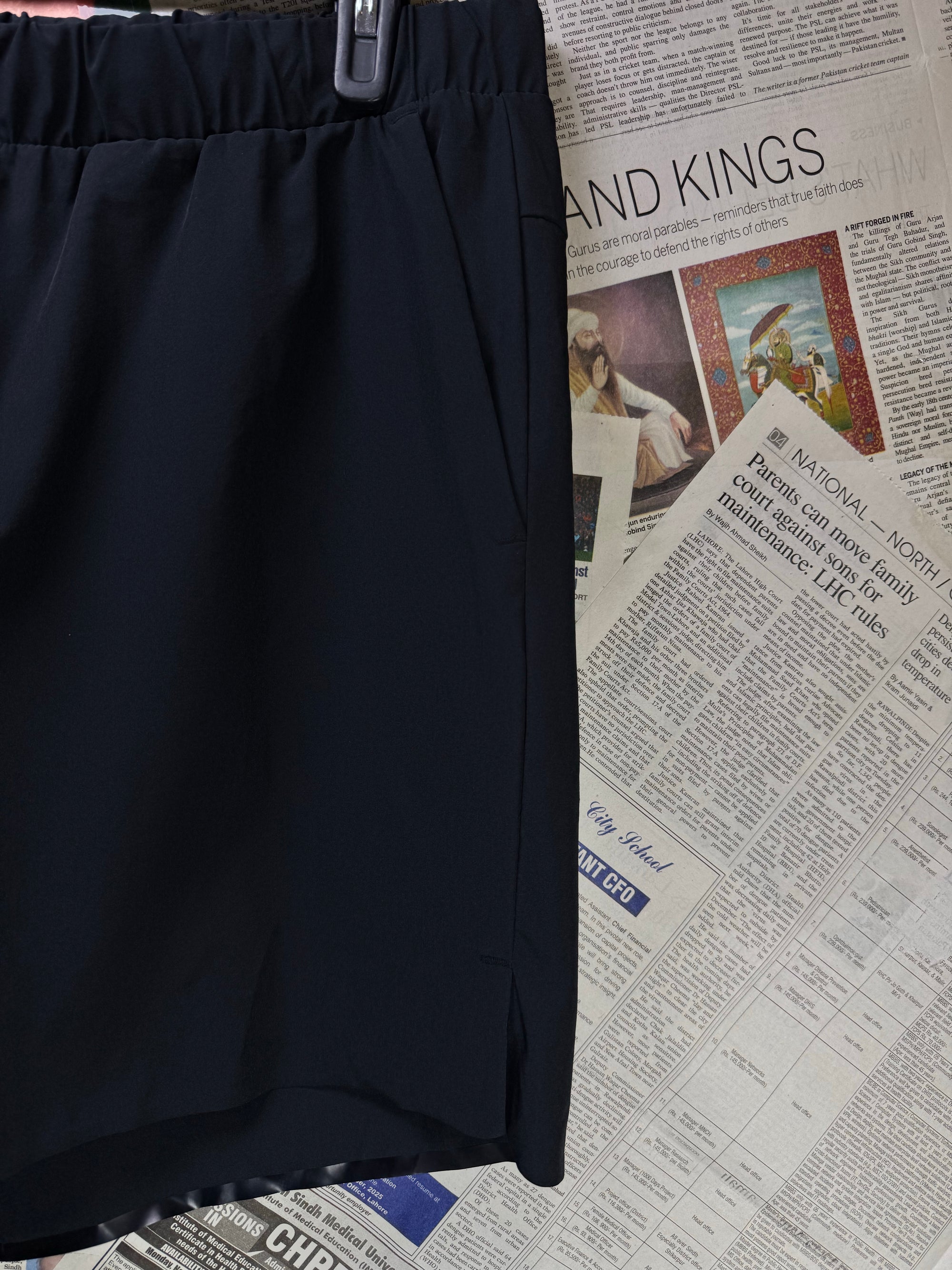 INOC® Waist: 38" | Black | Gym Shorts | Poly - Elastane | 1193 - Genuine Maal