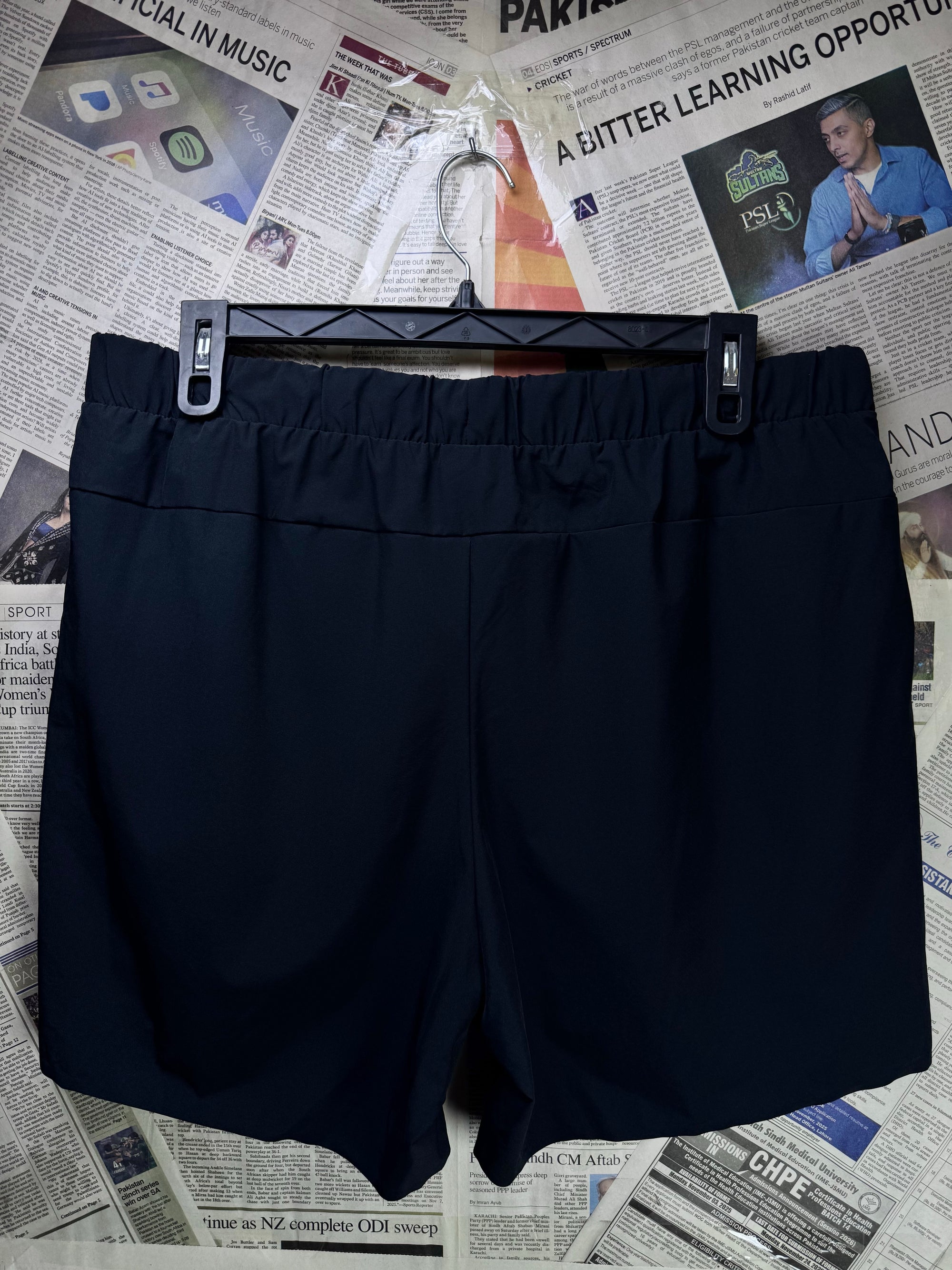 INOC® Waist: 38" | Black | Gym Shorts | Poly - Elastane | 1193 - Genuine Maal