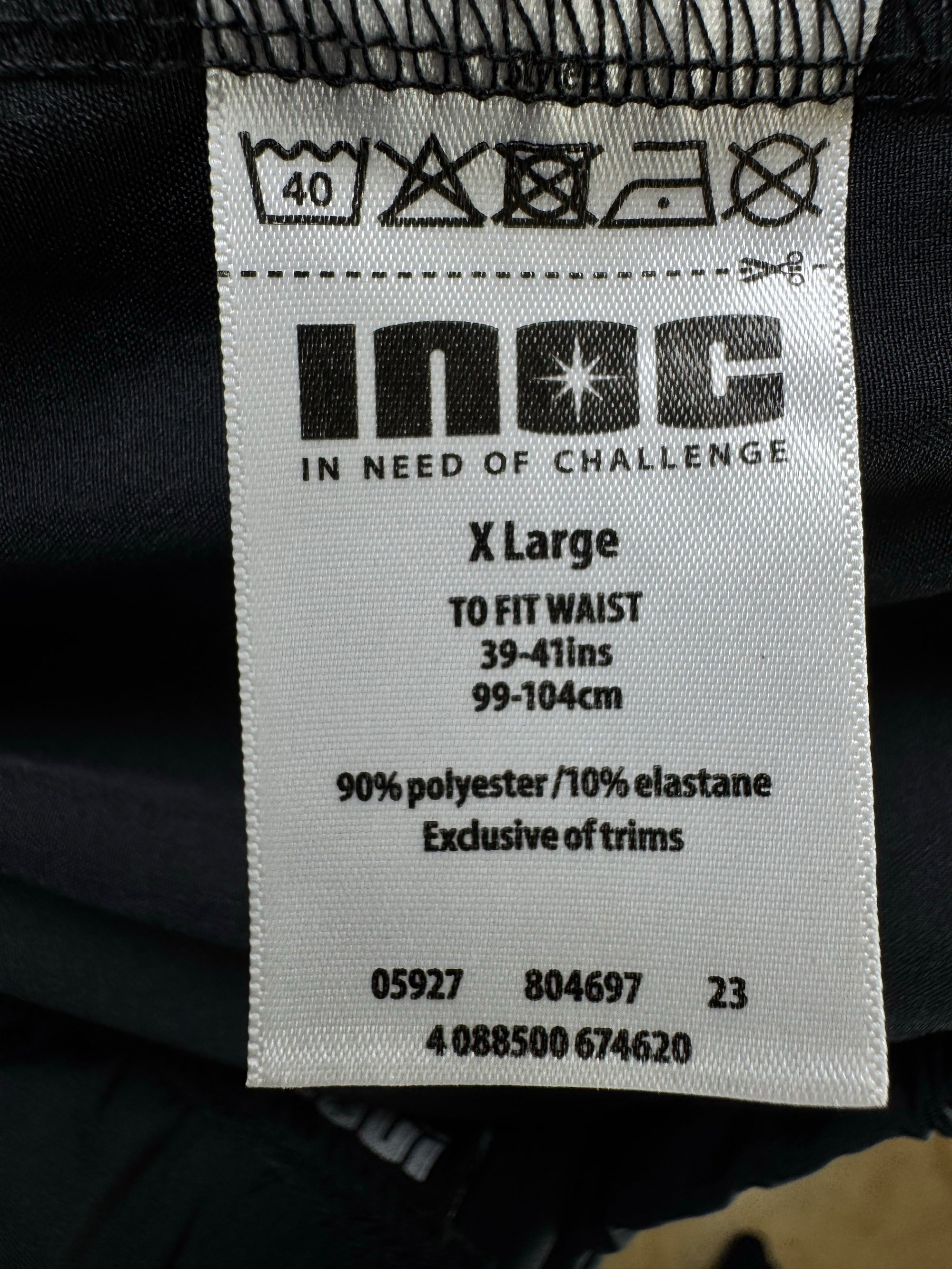 INOC® Waist: 38" | Black | Gym Shorts | Poly - Elastane | 1193 - Genuine Maal