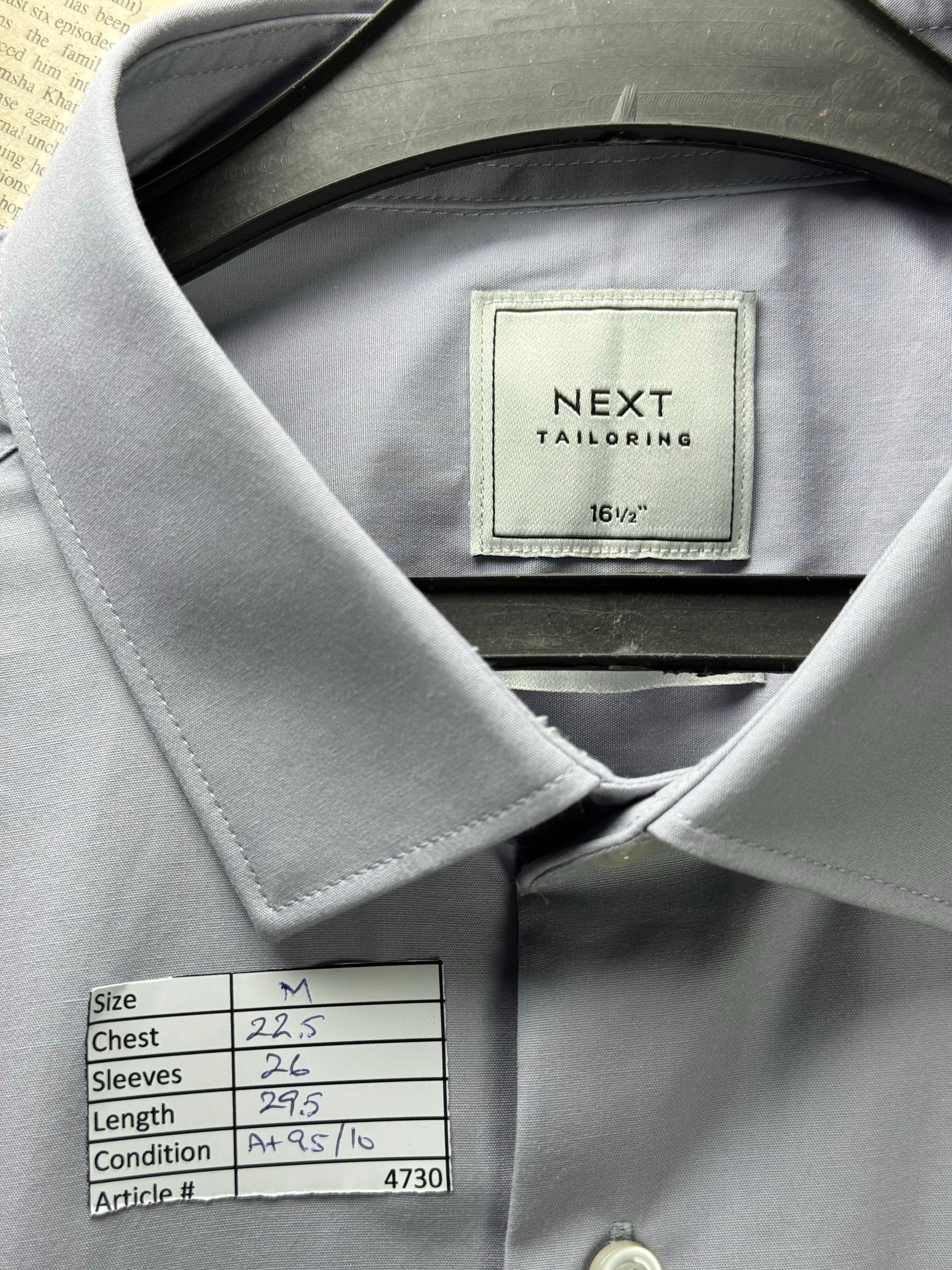 Next® Medium | Chest: 22.5" | Ligth Violet | Collar 16" Shirt | Poly - Cotton | 4730 - Genuine Maal