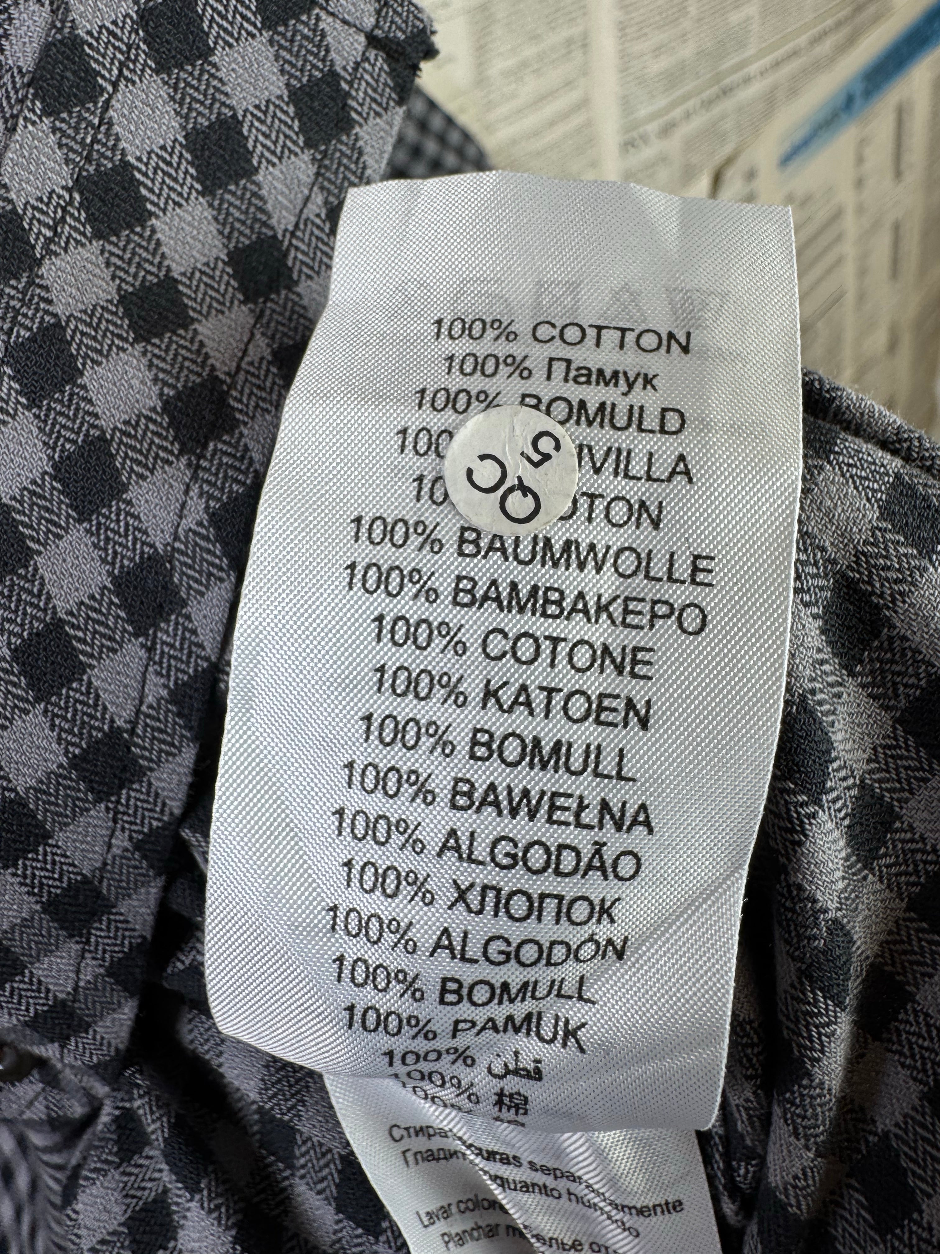 Ben Sherman® Large | Chest: 23" | Grey & Black Check | Shirt | Cotton | 3413 - Genuine Maal