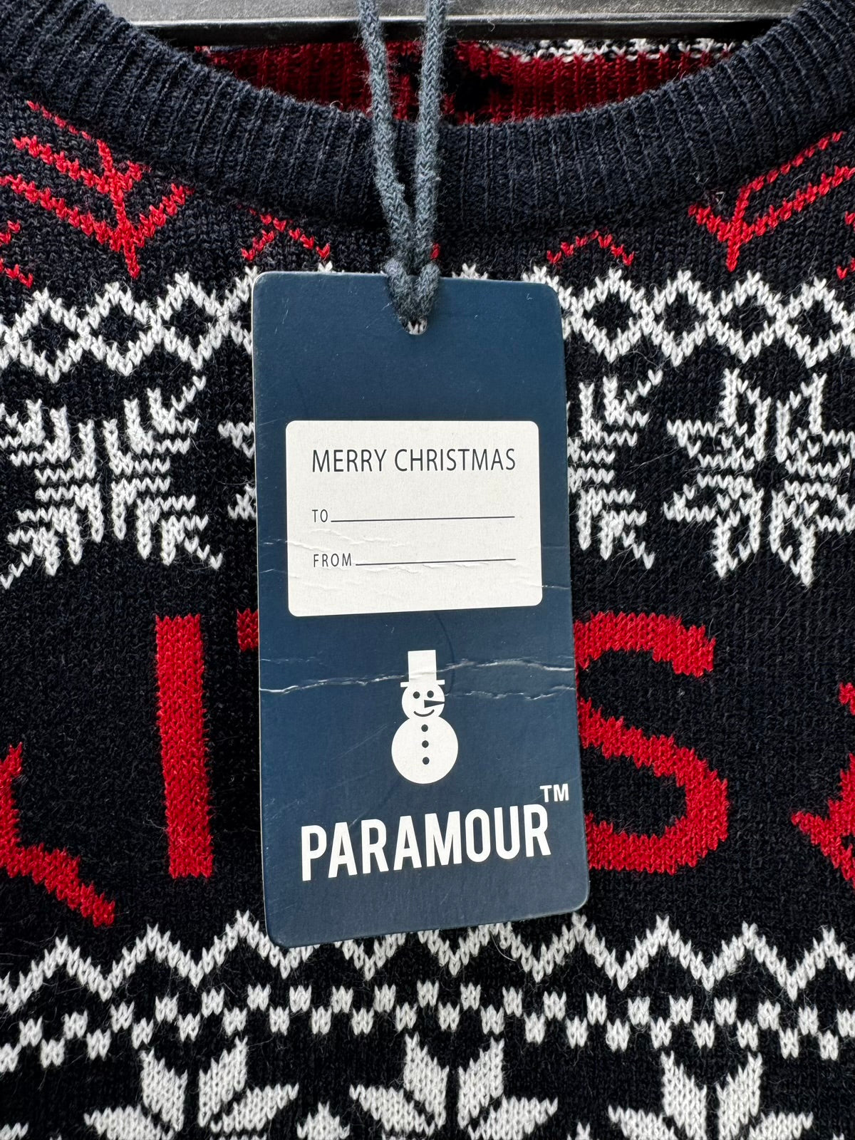 Paramour® XL | Chest: 25" | Christmas Knit Sweater | Acrylic | M46 - 8047