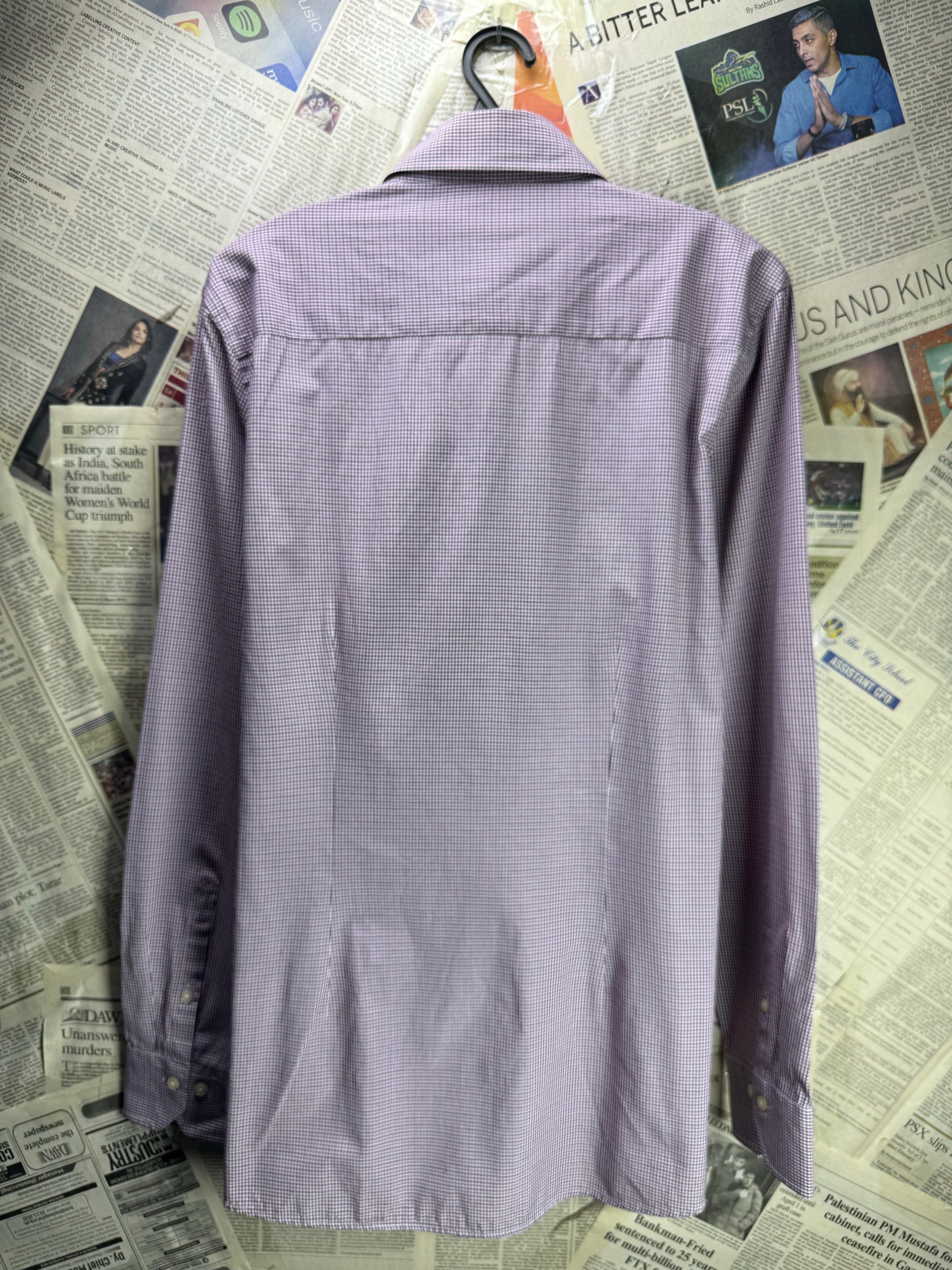 Next® Medium | Chest: 21.5" | Check | Collar 16" Shirt | Poly - Cotton | 4745 - Genuine Maal