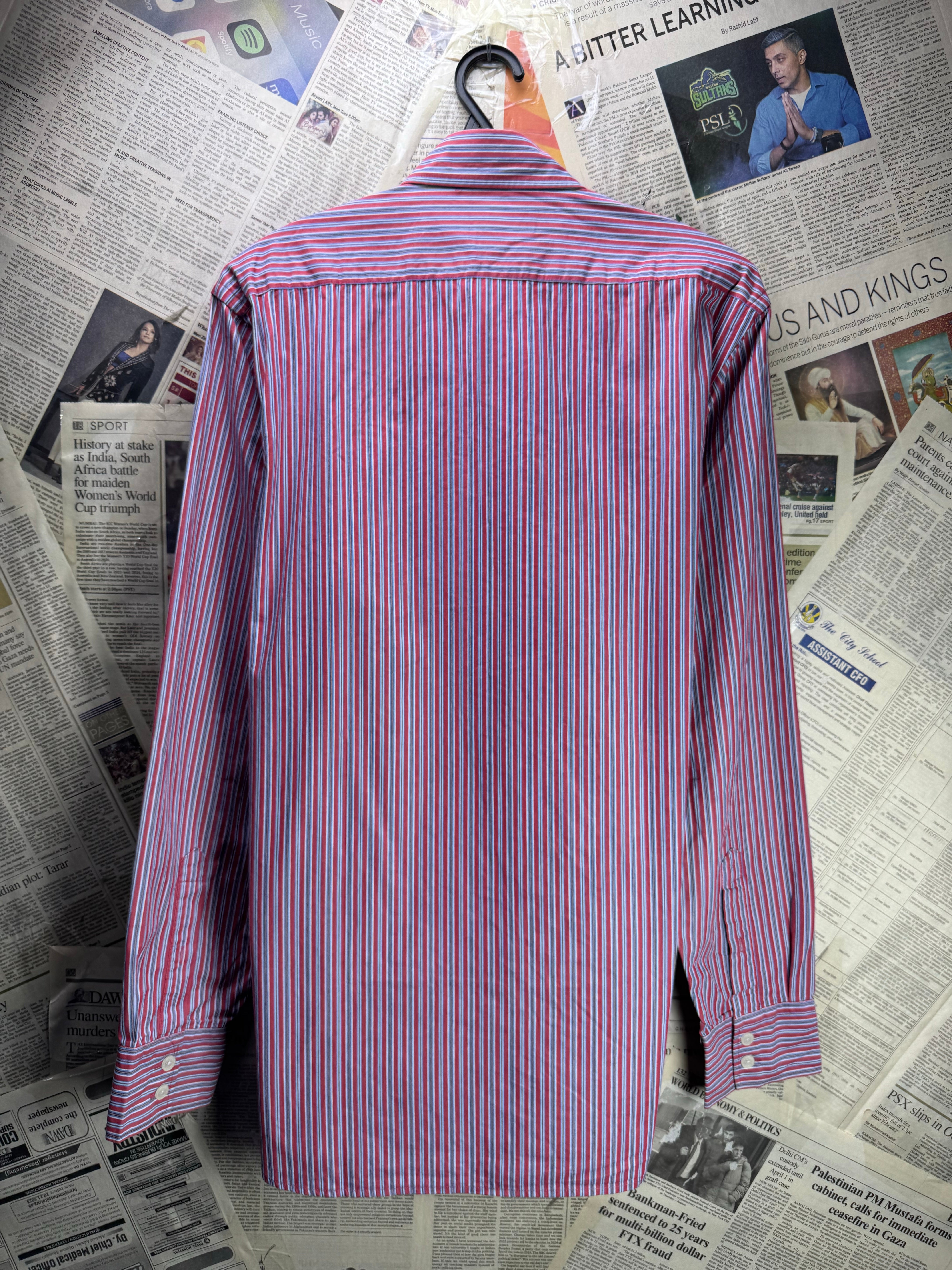 Austin Reed® Small | Chest: 21" | Stripe | Shirt | Cotton | 4753 - Genuine Maal