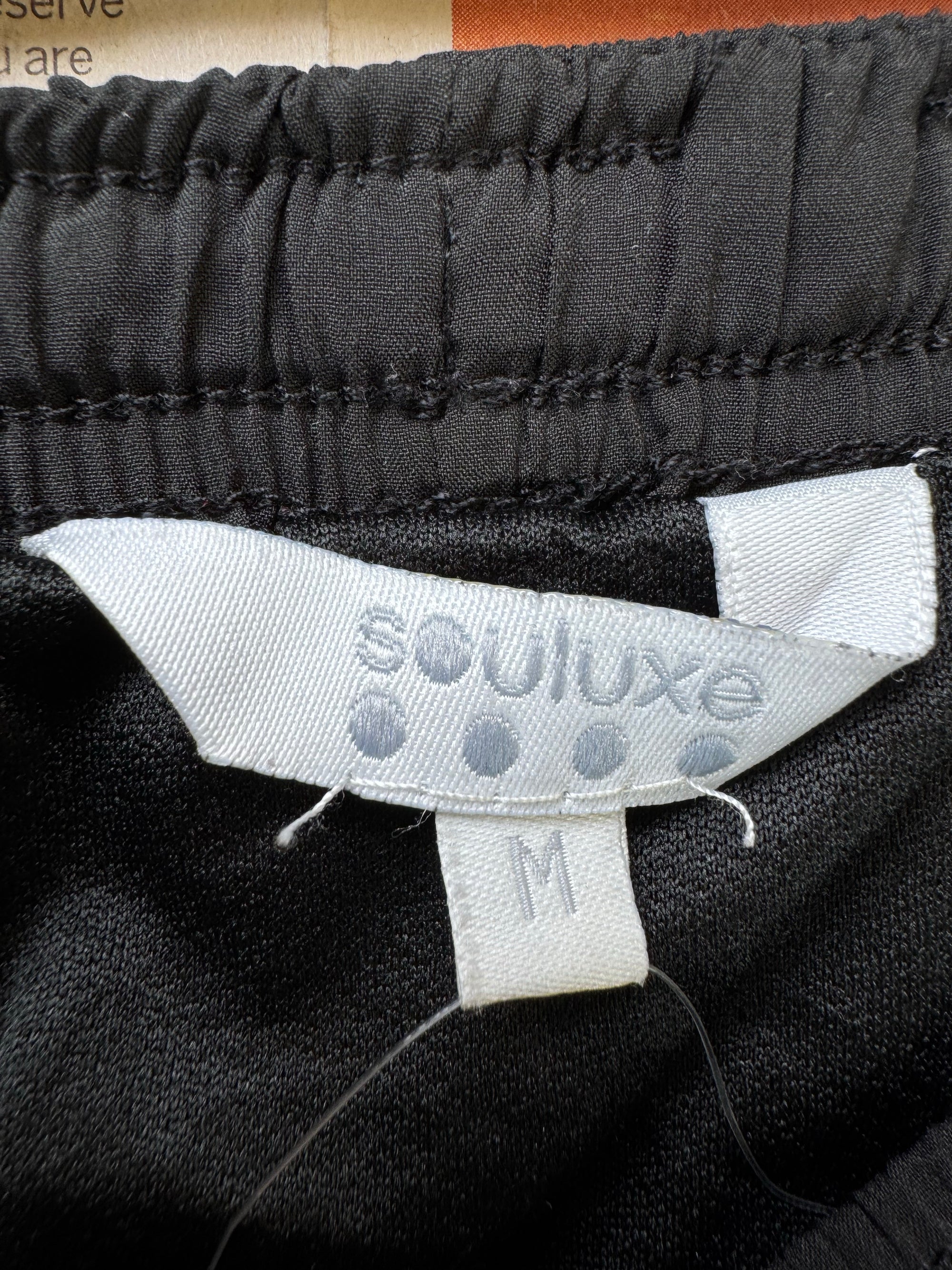 Souluxe® Waist: 28" to 30" | Black | Gym Shorts | Poly - Elastane | 1185 - Genuine Maal