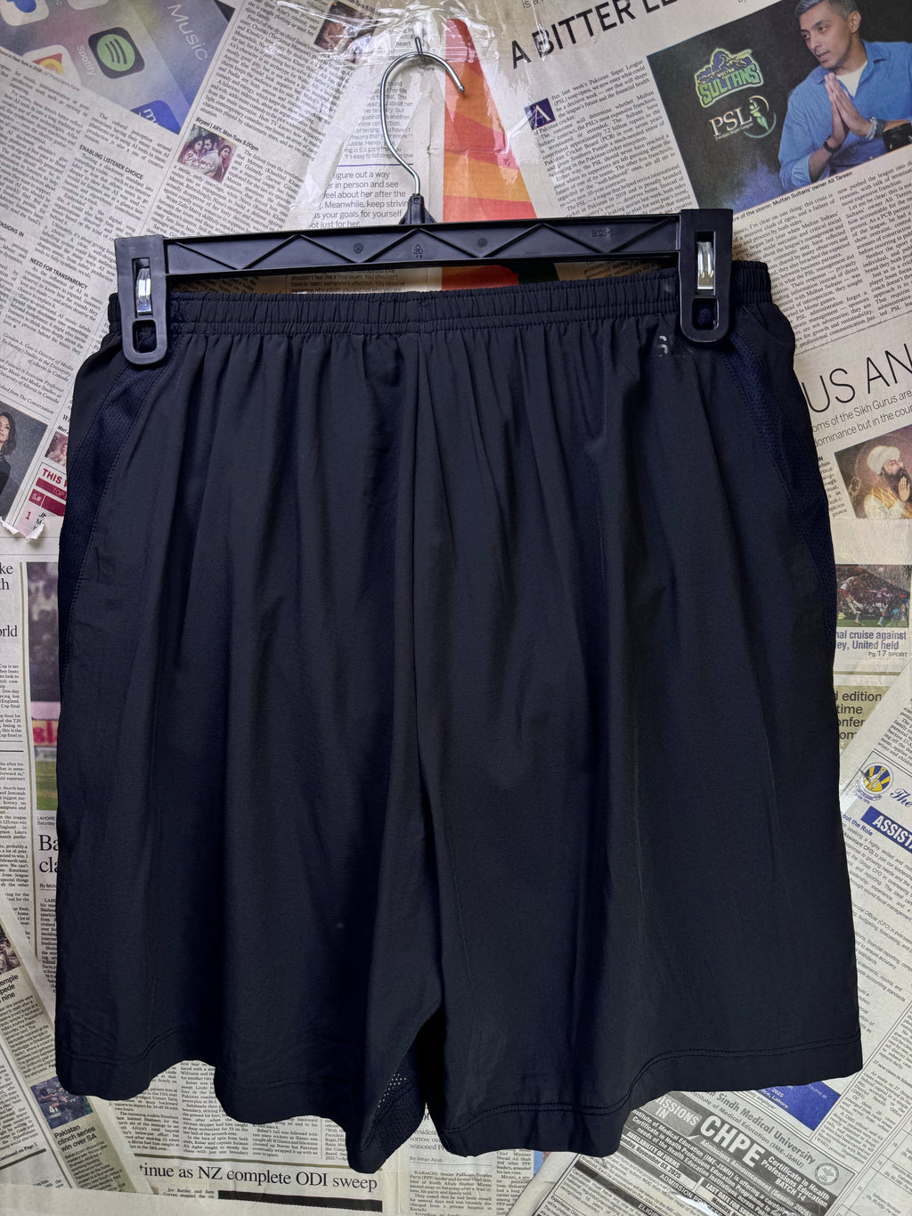 Souluxe® Waist: 28" to 30" | Black | Gym Shorts | Poly - Elastane | 1185 - Genuine Maal