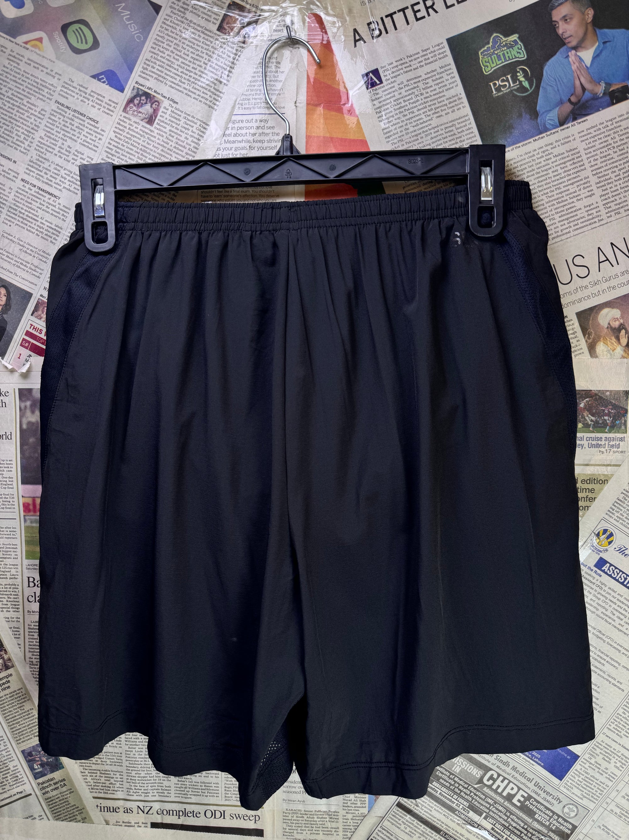 Souluxe® Waist: 28" to 30" | Black | Gym Shorts | Poly - Elastane | 1185 - Genuine Maal