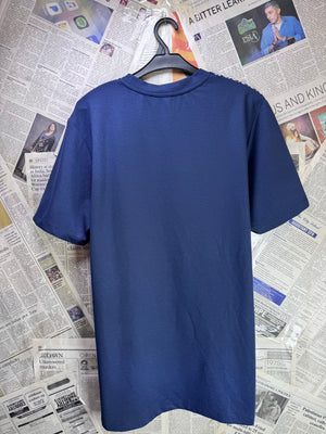 MAN® Medium | Chest: 21.5" | Space blue with pattern | Knit T-Shirt | Poly - Viscose | 3418 - Genuine Maal
