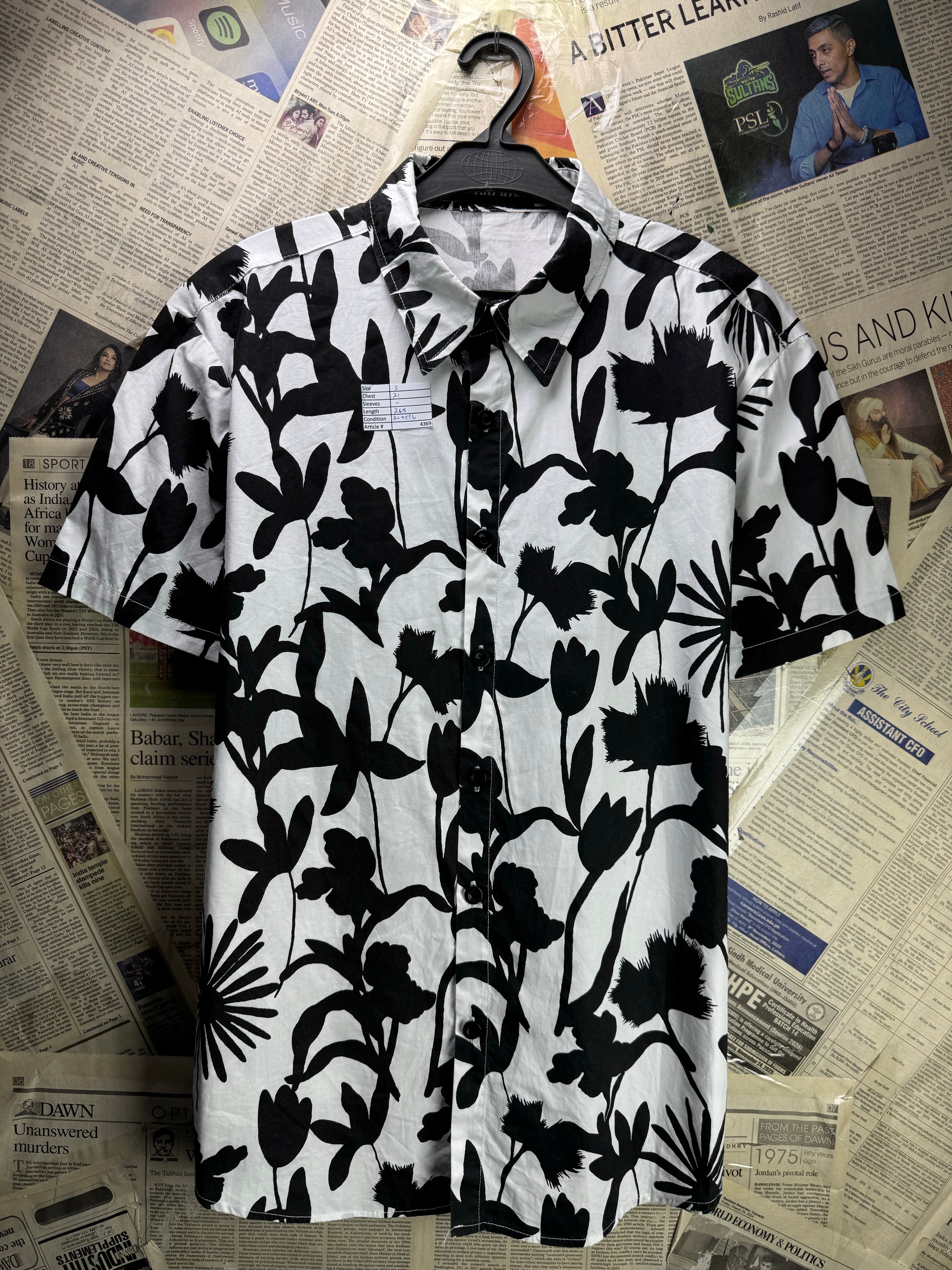 VatPave® Small | Chest: 21" | Camp Shirt | Cotton | 4369 - Genuine Maal