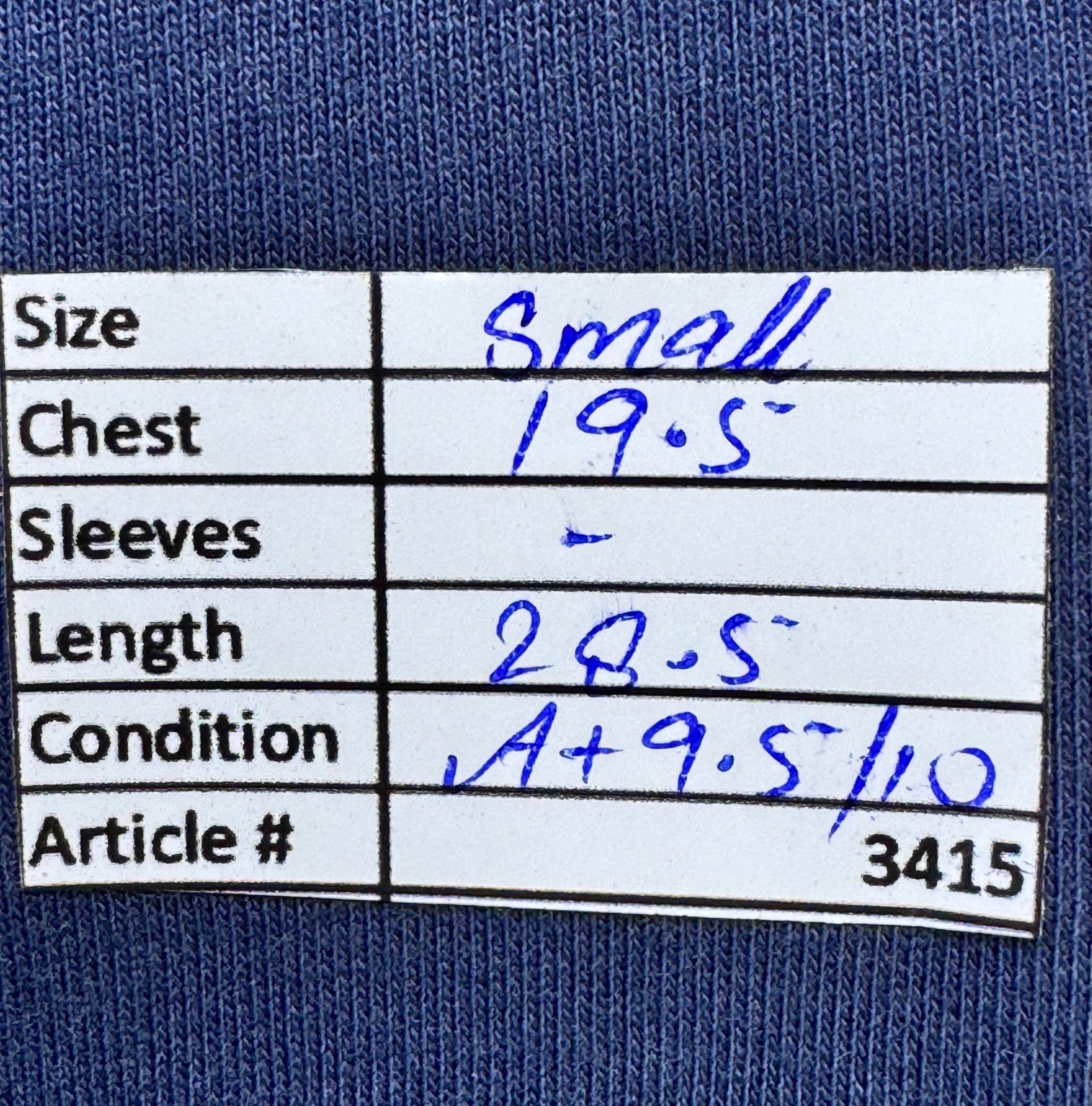 Jordan® Small | Chest: 19.5" | Blue | T-Shirt | Cotton | 3415 - Genuine Maal