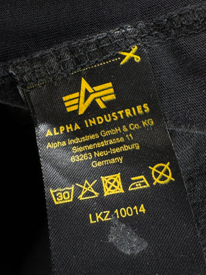 Alpha Industries® Small | Chest: 19.5" | Black | Cotton | 4365 - Genuine Maal