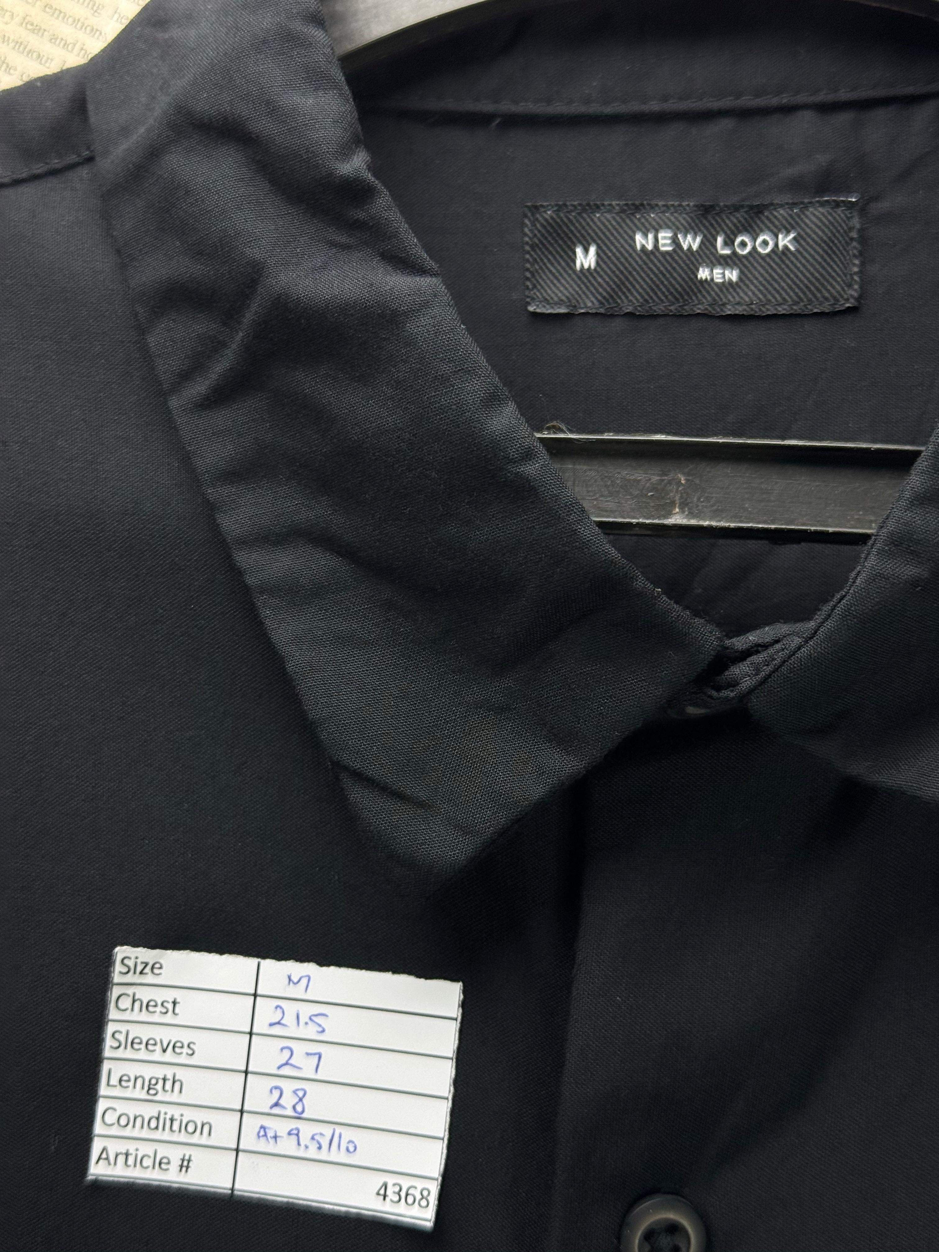 New Look® Medium | Chest: 21.5" | Black | Shirt | Viscose | 4368 - Genuine Maal