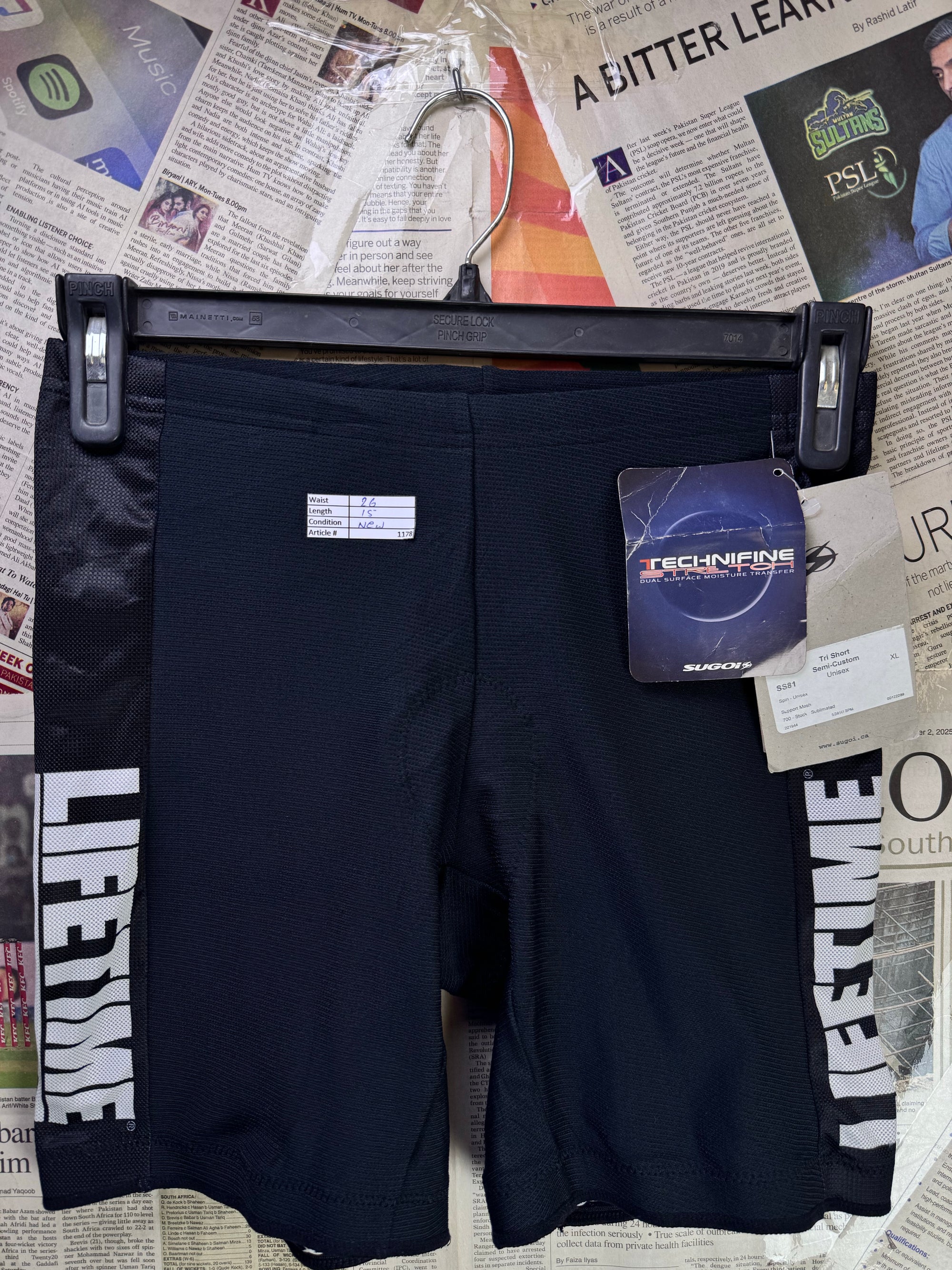 Technifine® Waist: 26" | Mid - night Blue | Gym Shorts | Poly - Spandex | 1178 - Genuine Maal