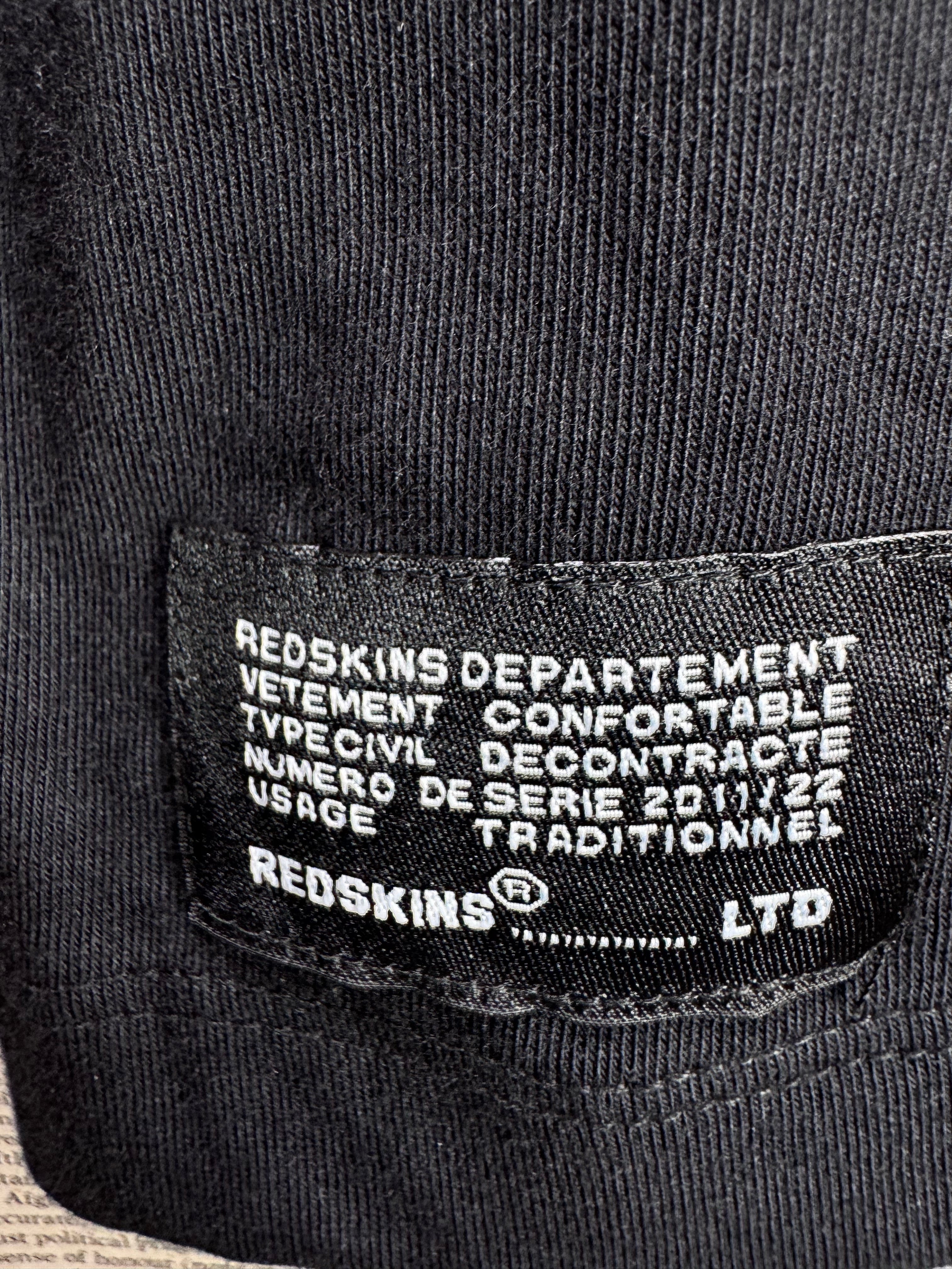 RedSkins® Small | Chest: 19" | Black | T-Shirt | Cotton - Elastane | 3411 - Genuine Maal