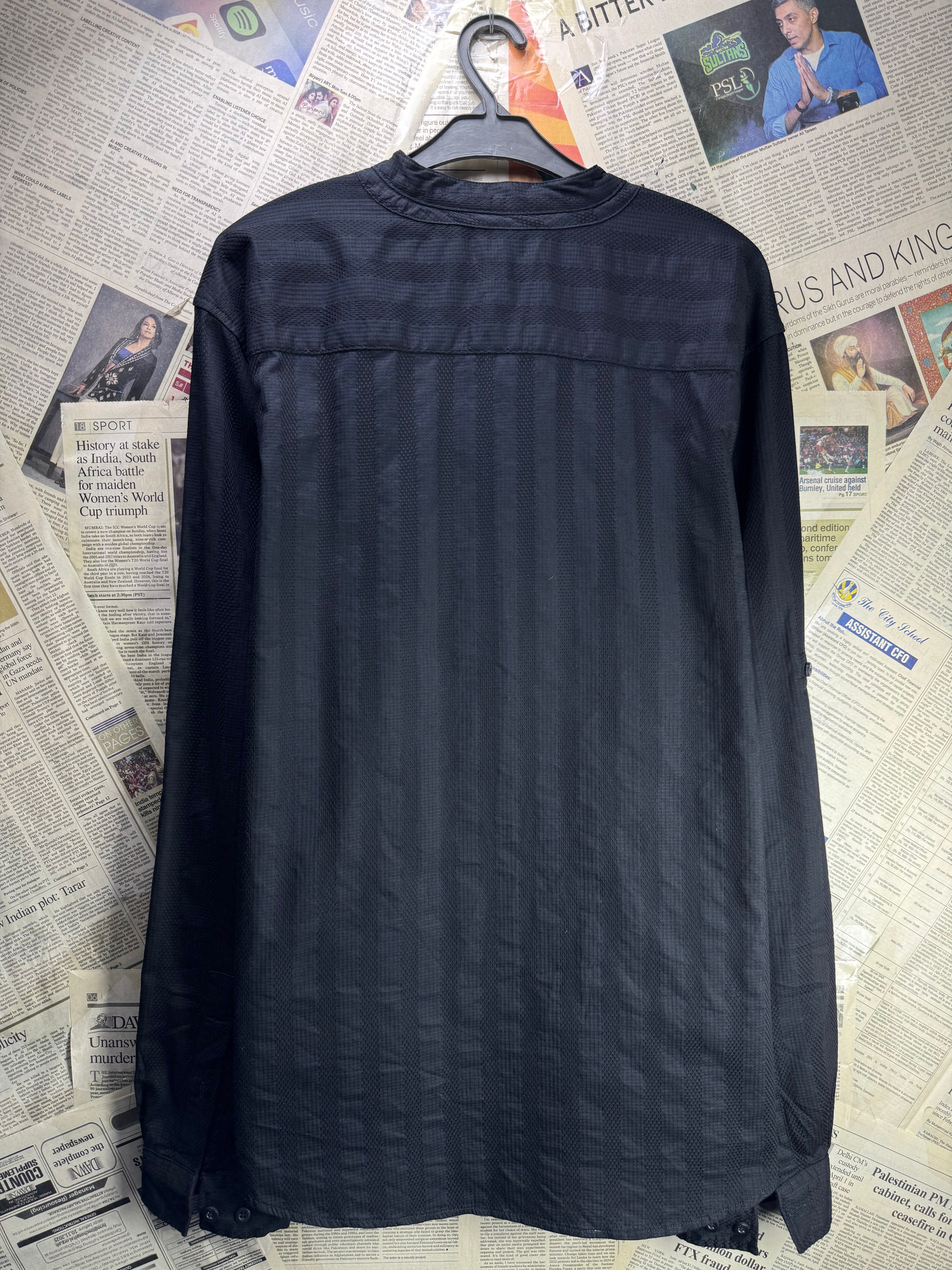 Smogg® Large | Chest: 23.5" | Band Collar Shirt | Cotton | 4759 - Genuine Maal