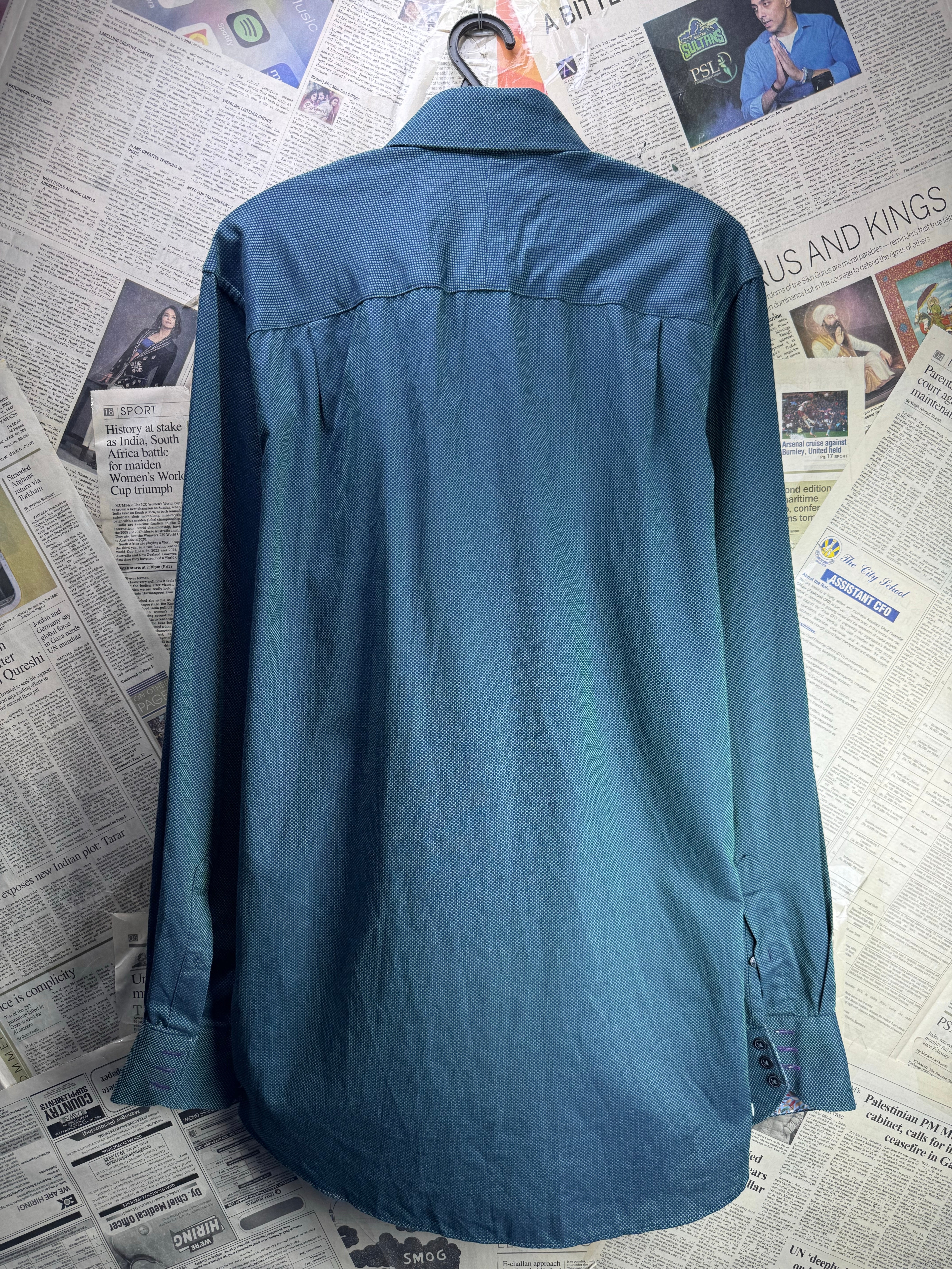 Next® Medium | Chest: 22" | Blue | Collar 16" | Shirt | Cotton | 4717 - Genuine Maal