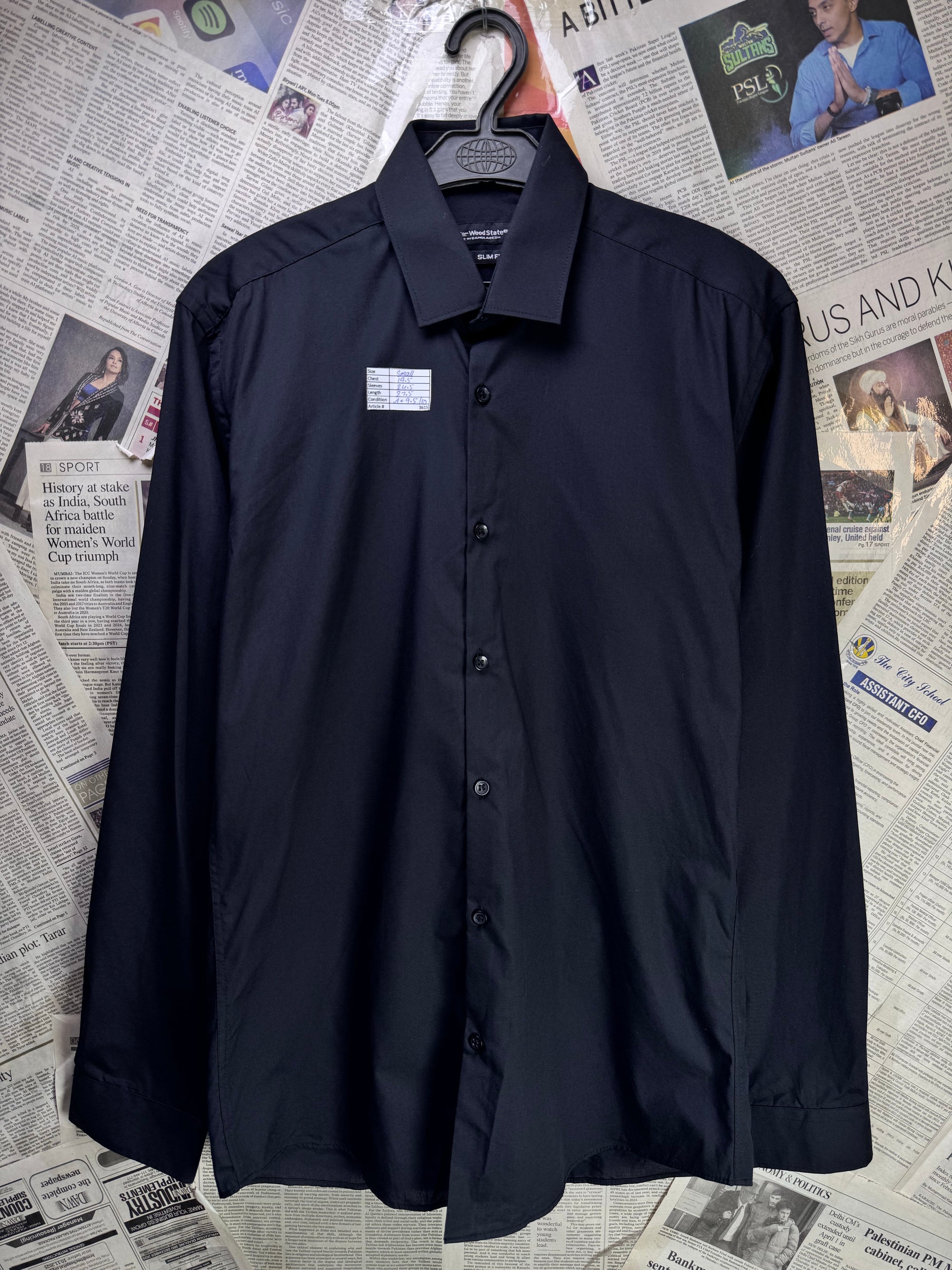 Cedar Wood® Small | Chest: 19.5" | Black | Shirt | Poly - Cotton | 3615 - Genuine Maal