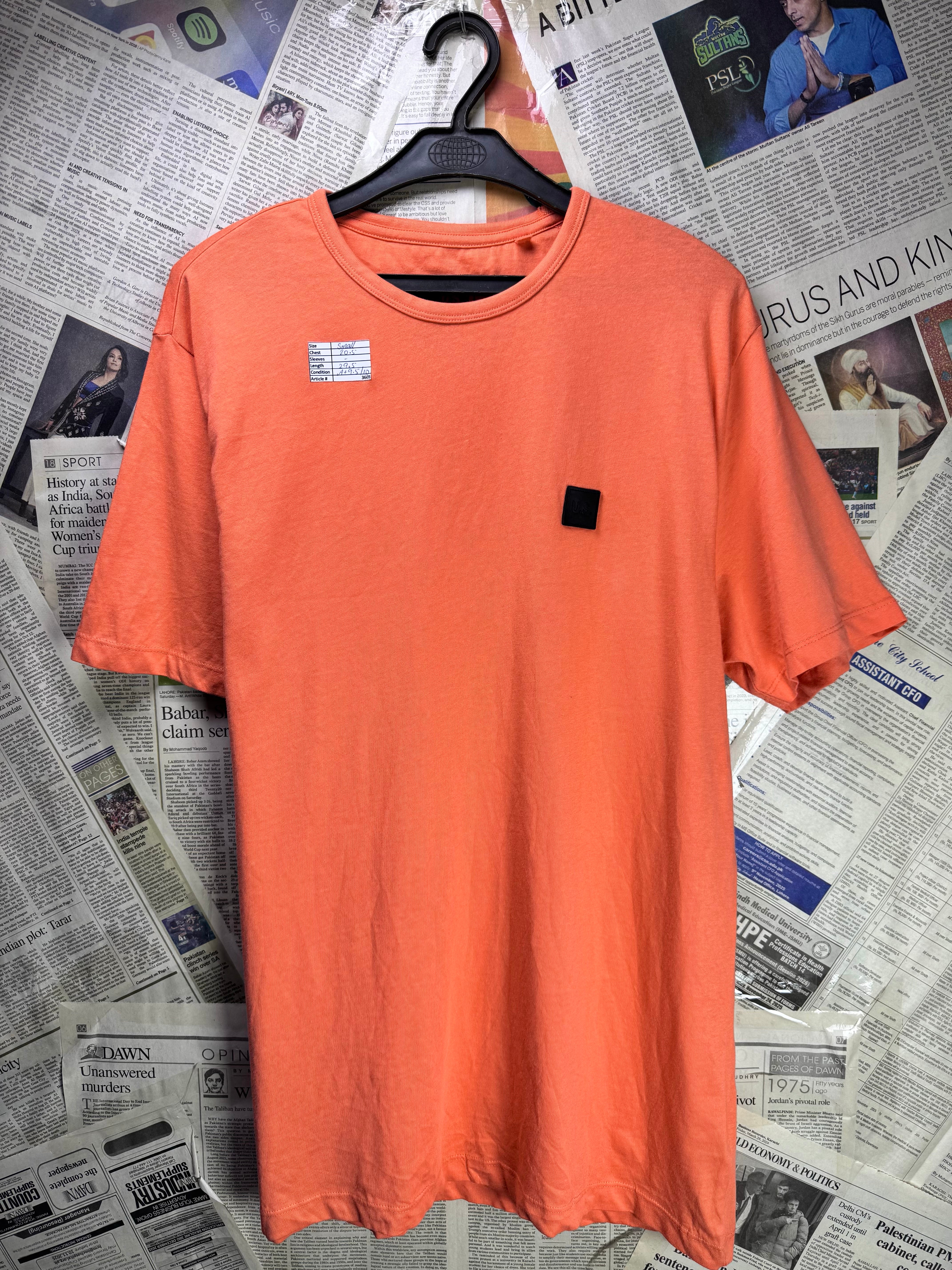 US Athletic® Small | Chest: 20.5" | Burnt Orange | Polo | Cotton | 3605 - Genuine Maal