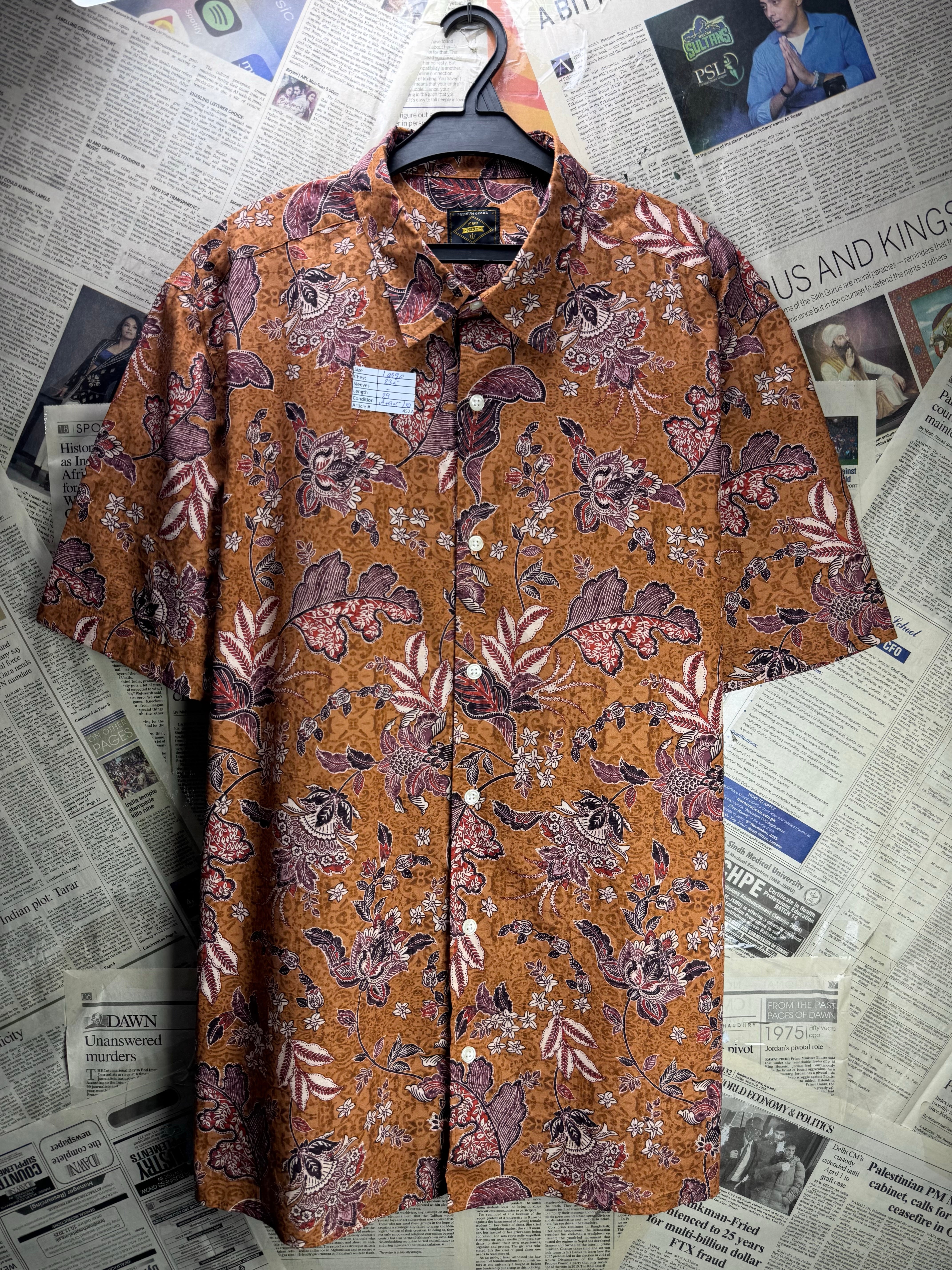 Next® Large | Chest: 23.5" | Camp Shirt | Cotton | 4522 - Genuine Maal