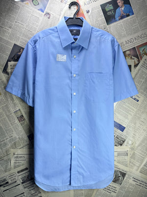 M&S® Medium | Chest: 22" | Blue | Collar 15" | Shirt | Poly - Cotton | 4529 - Genuine Maal