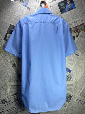 M&S® Medium | Chest: 22" | Blue | Collar 15" | Shirt | Poly - Cotton | 4529 - Genuine Maal