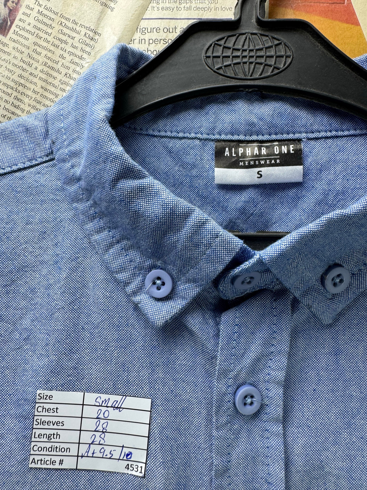 Alphar One® Small | Chest: 20" | Shirt | 4531 - Genuine Maal
