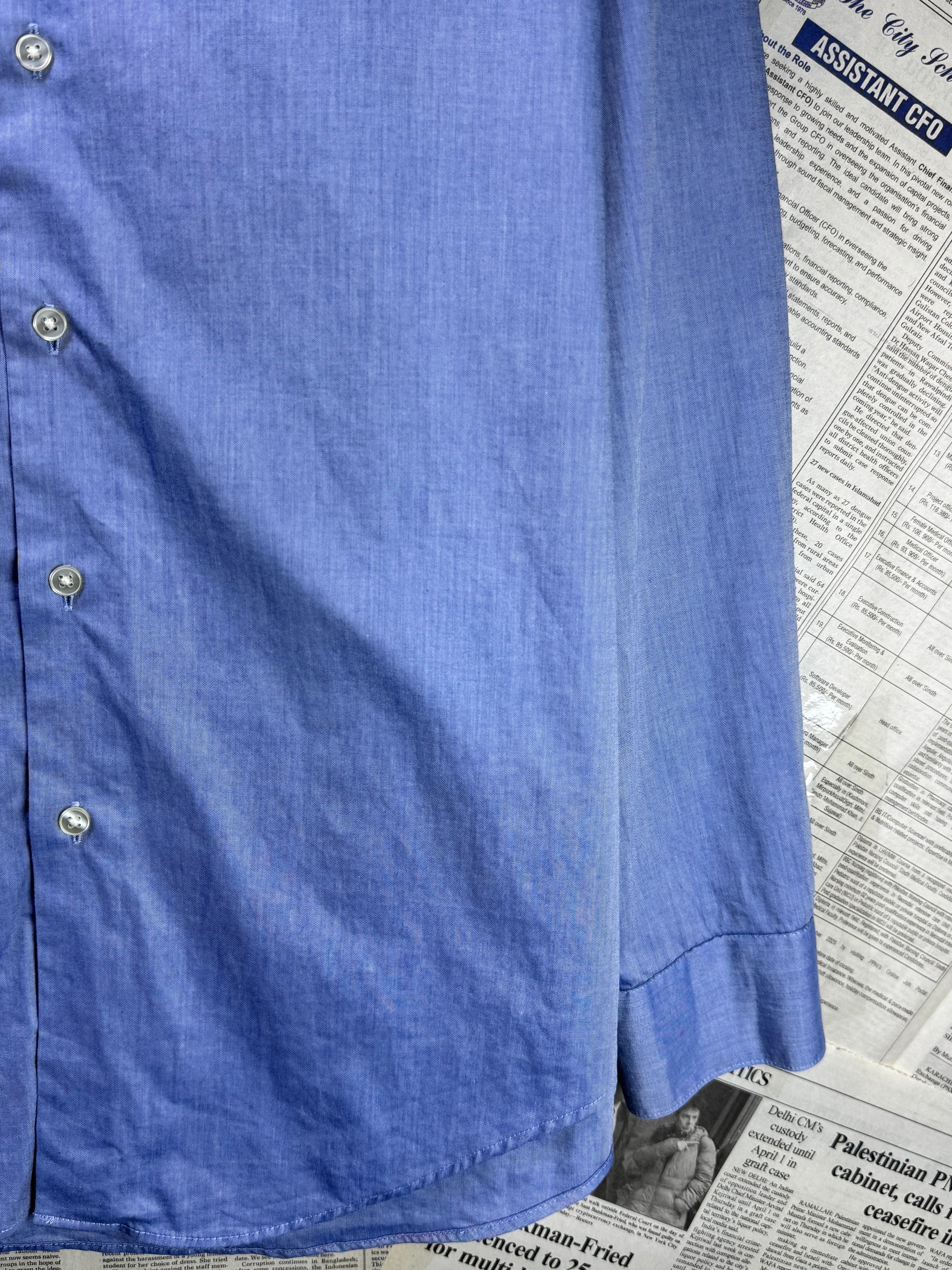 Dkny® XL | Chest: 25.5" | Sky Blue | Shirt | Cotton | 3216 - Genuine Maal