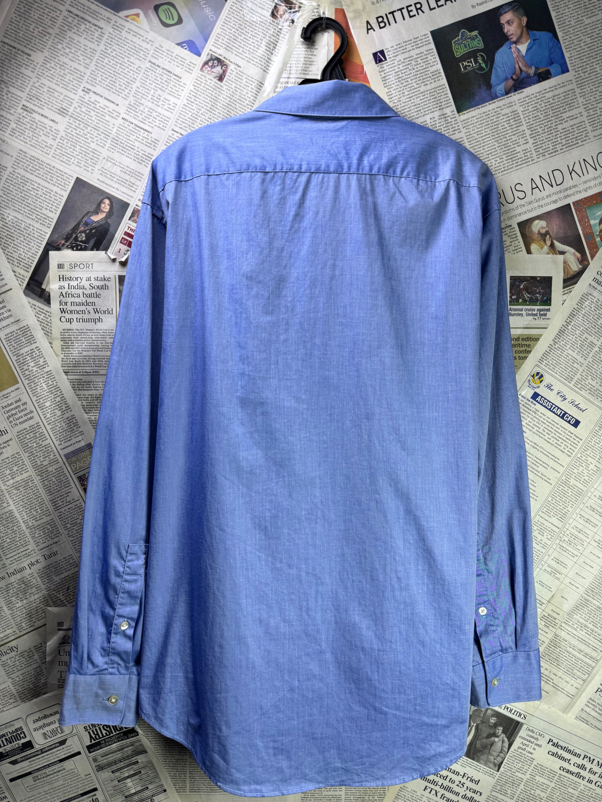 Dkny® XL | Chest: 25.5" | Sky Blue | Shirt | Cotton | 3216 - Genuine Maal