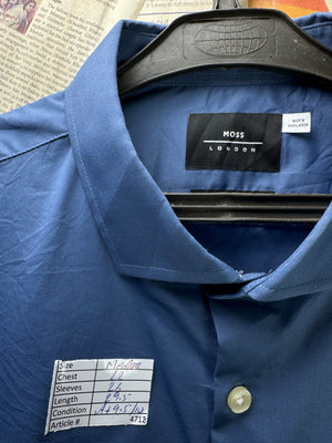 Moss® Medium | Chest: 22" | Collar 16.5" | Shirt | Poly - Cotton - Elastane | 4712 - Genuine Maal