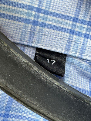 Bhs® XXL | Chest: 26.5" | Check | Collar 17" Shirt | Cotton - Poly | 4737 - Genuine Maal