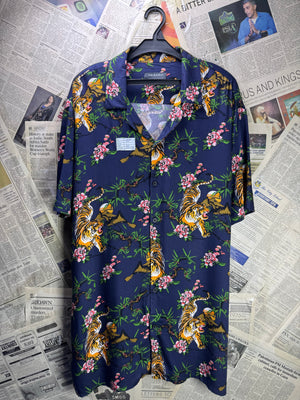Primark® Large | Chest: 24" | Floral | Shirt | Viscose | 4729 - Genuine Maal