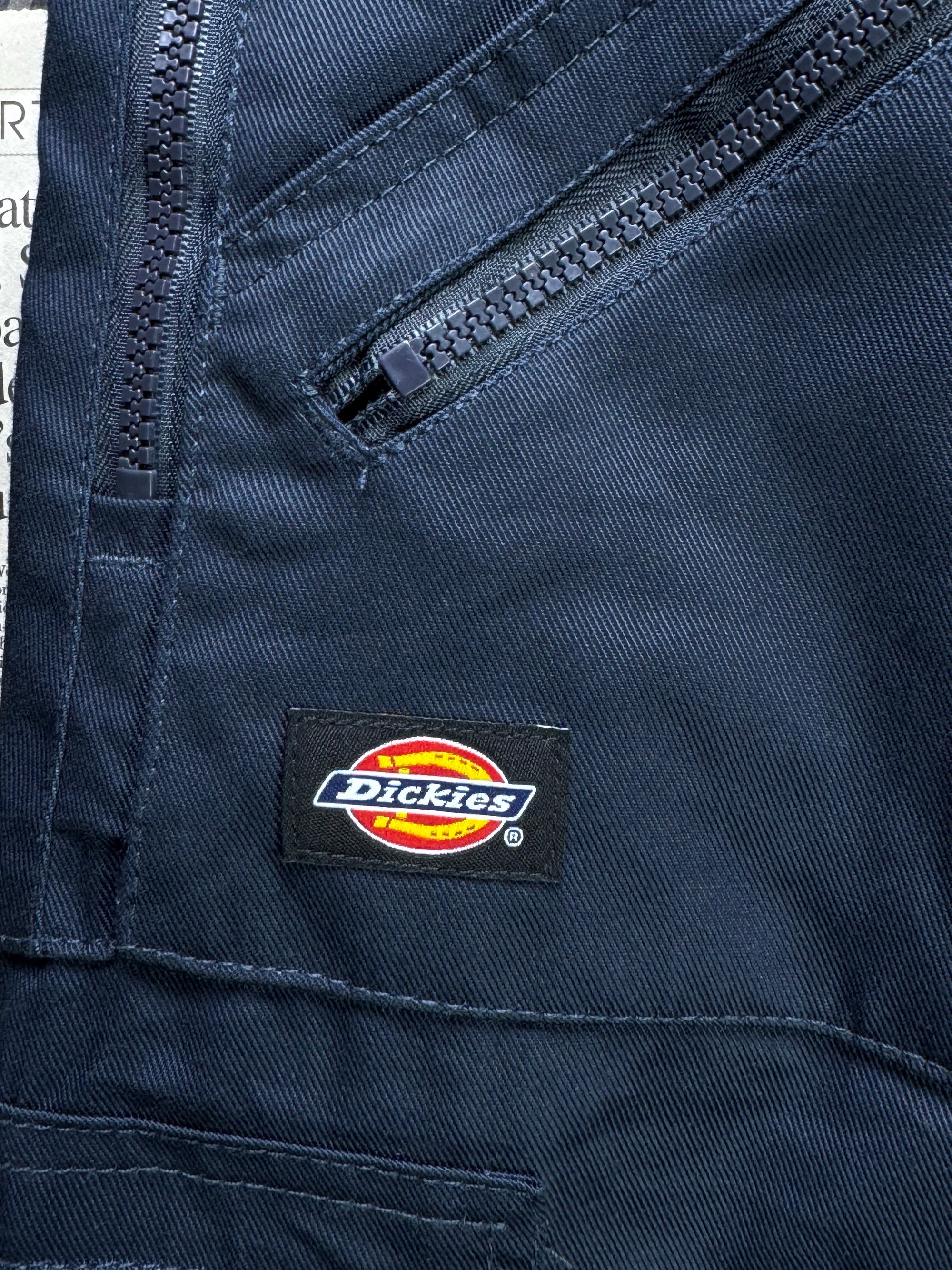 Dickies® Waist: 40" | Navy Blue | Workwear Cargo Trousers | Poly - Cotton | 1201 - Genuine Maal