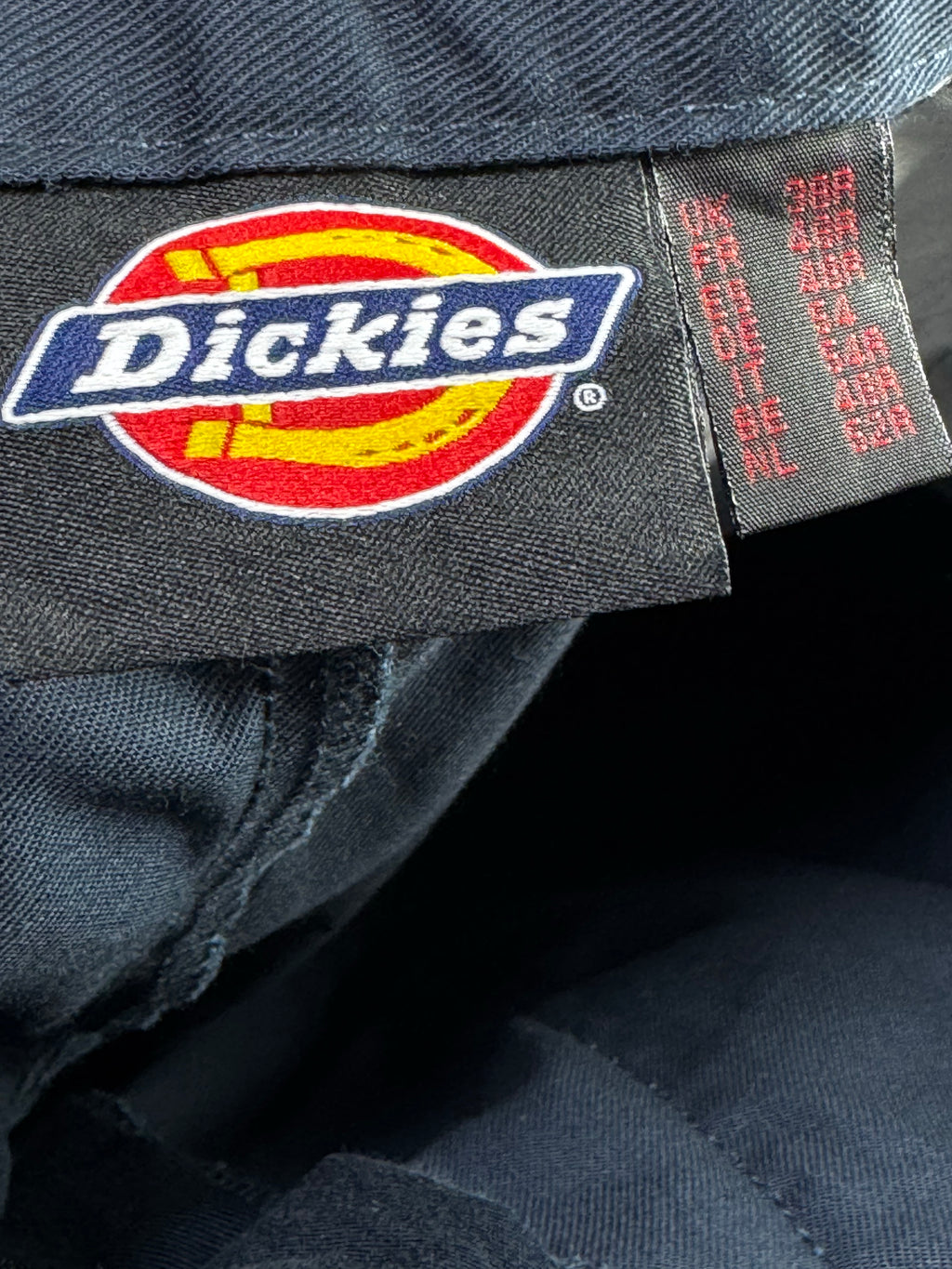 Dickies® Waist: 40" | Navy Blue | Workwear Cargo Trousers | Poly - Cotton | 1201 - Genuine Maal