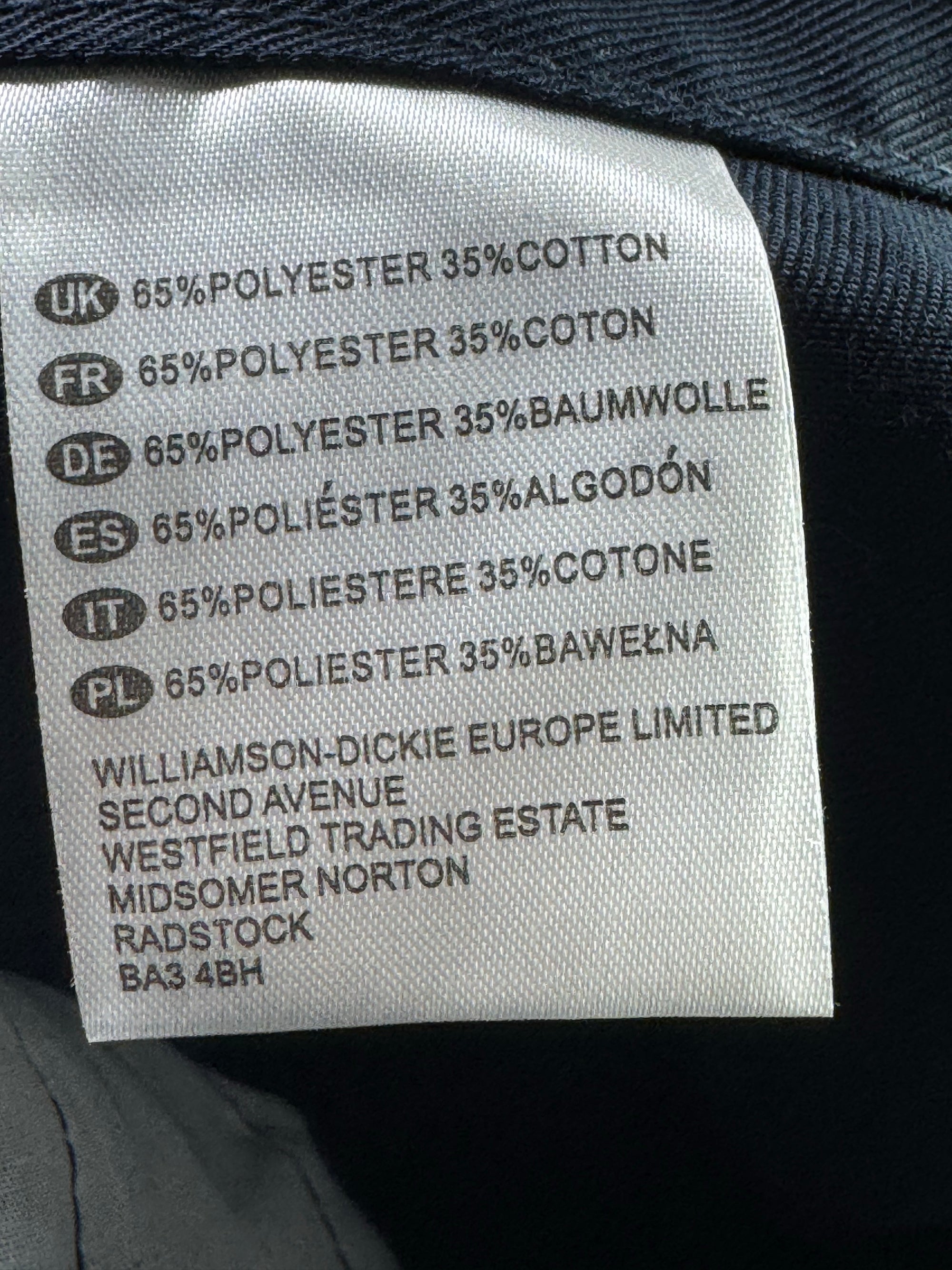 Dickies® Waist: 40" | Navy Blue | Workwear Cargo Trousers | Poly - Cotton | 1201 - Genuine Maal