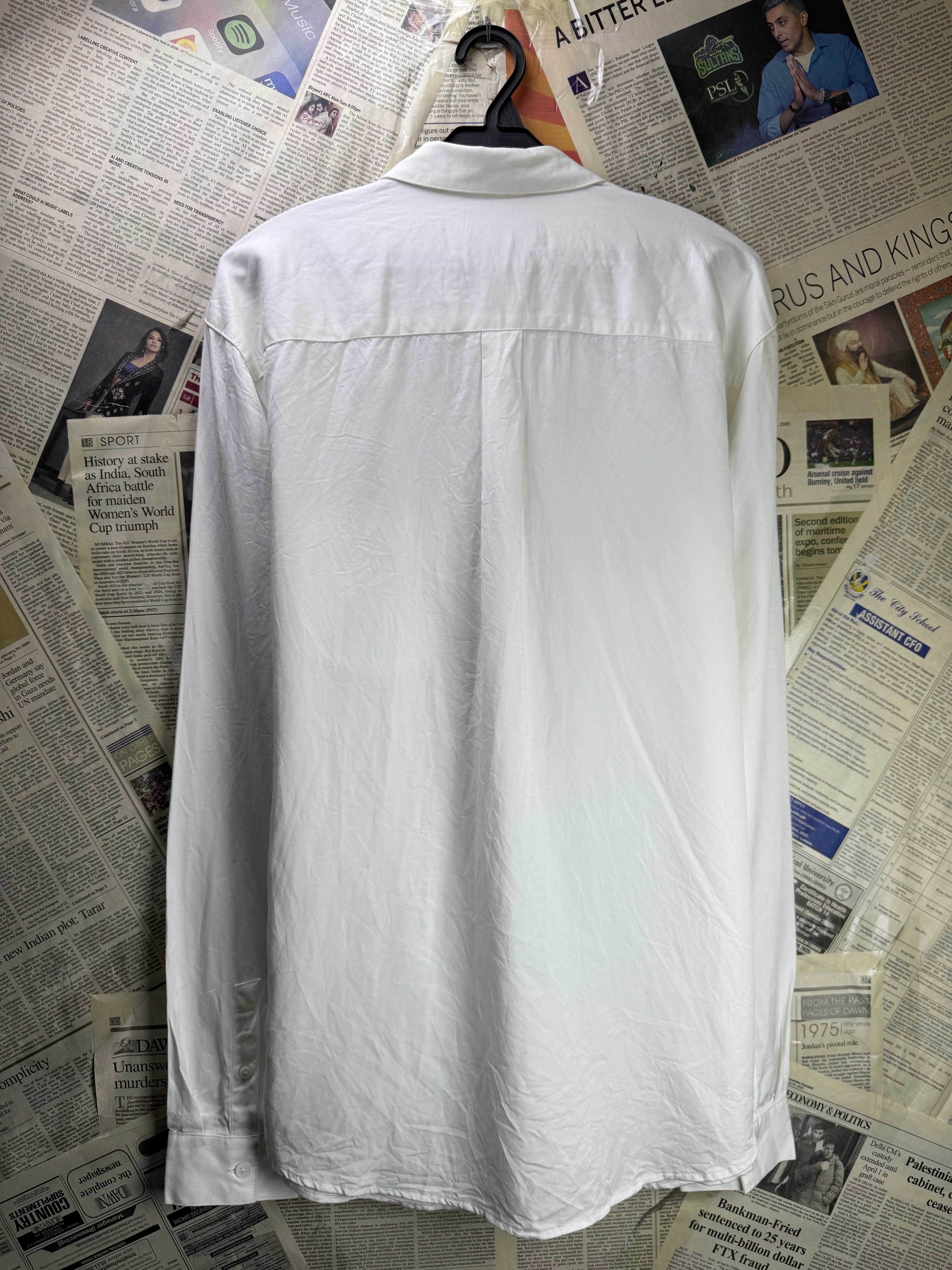 Primark® Small | Chest: 21" | Lyocell - Linen | Shirt | 4736 - Genuine Maal