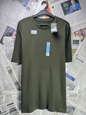Primark® Medium | Chest: 22" | Dark Olive | T-Shirt | Cotton | 3253 - Genuine Maal