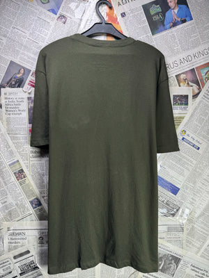 Primark® Medium | Chest: 22" | Dark Olive | T-Shirt | Cotton | 3253 - Genuine Maal